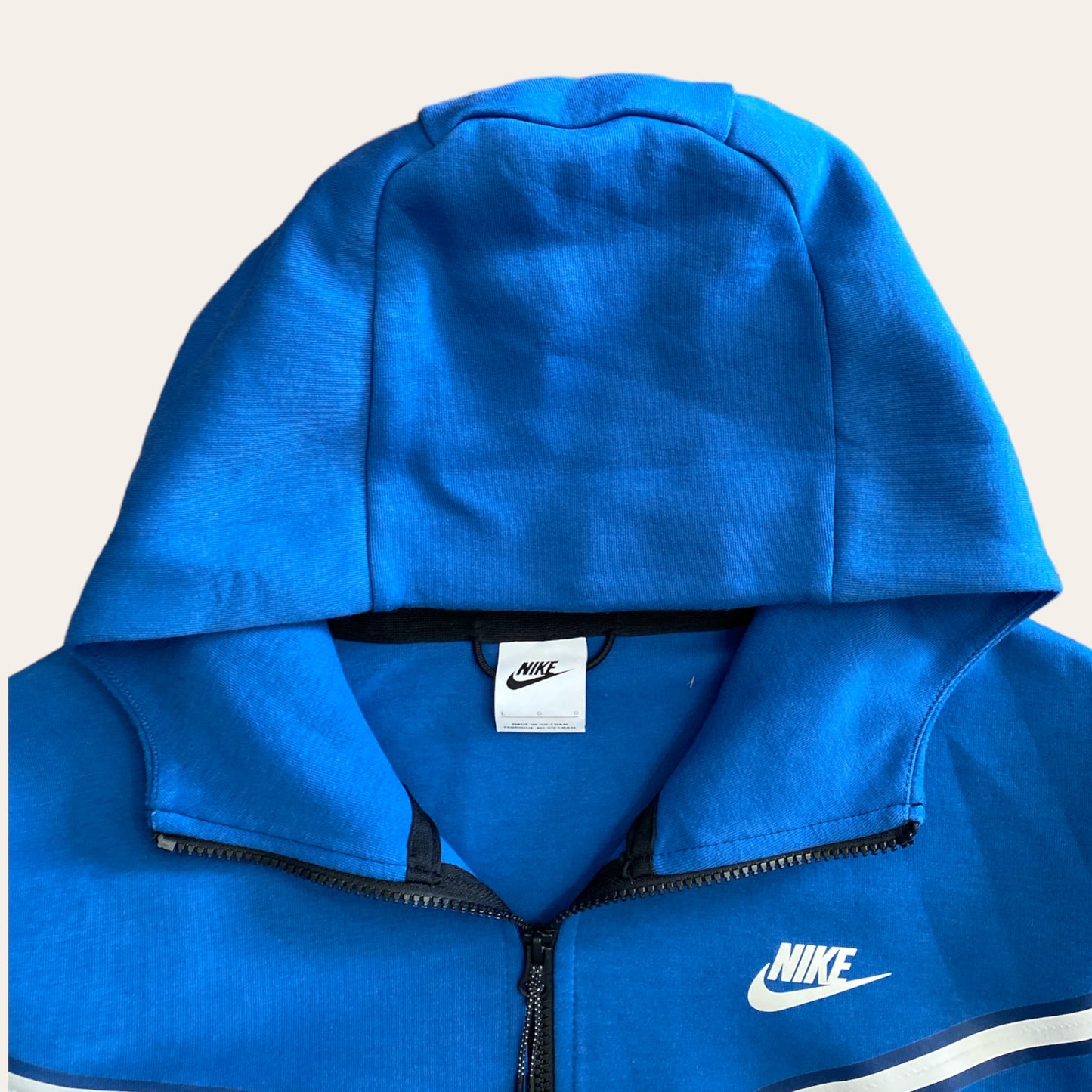 Nike Tech Zip Up Baby Blue Size L
