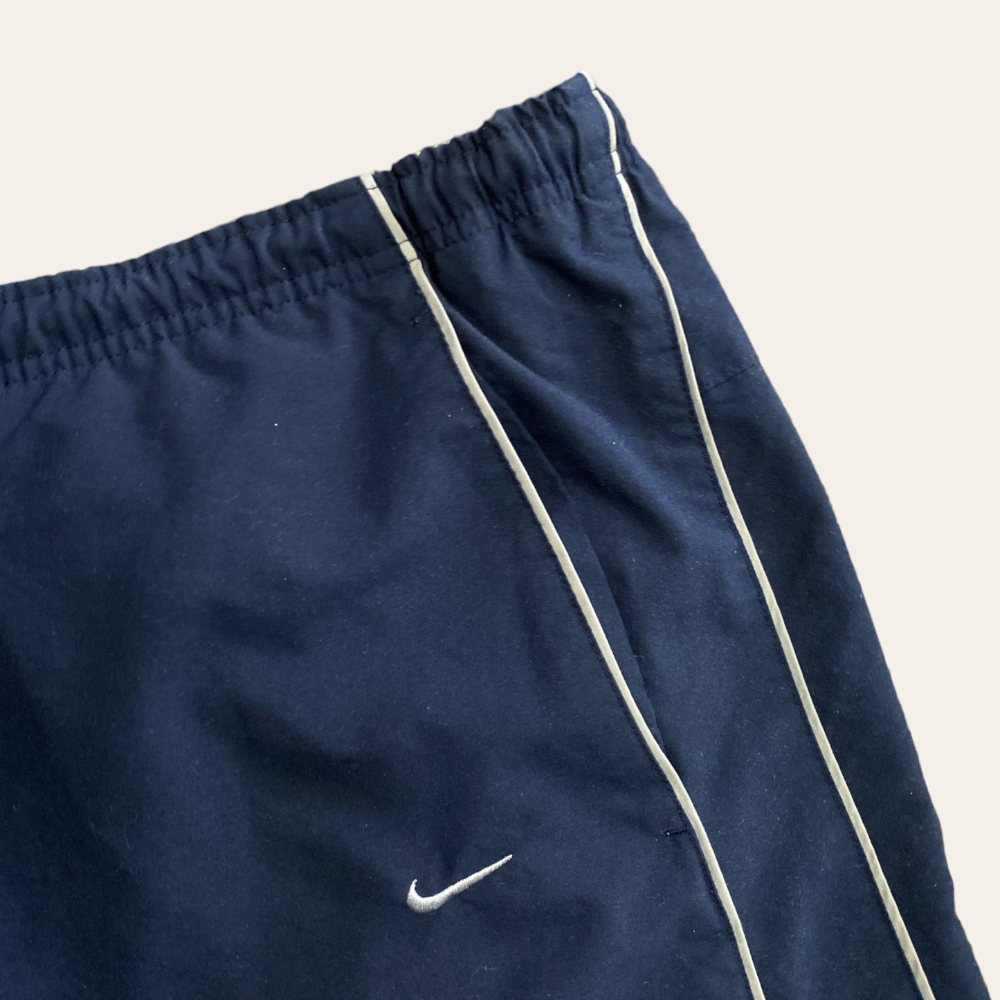 Y2K Nike Lined Nylon Shorts Navy Size XL