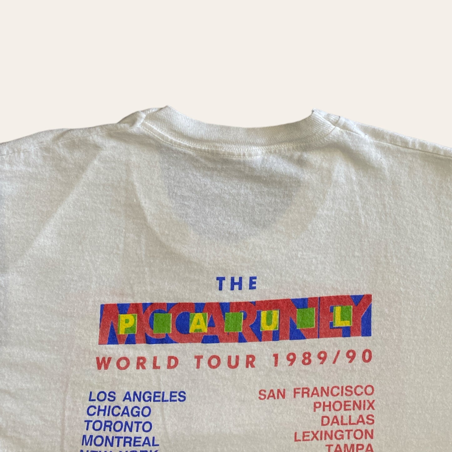 89' The Paul McCartney World Tour Tee Size M