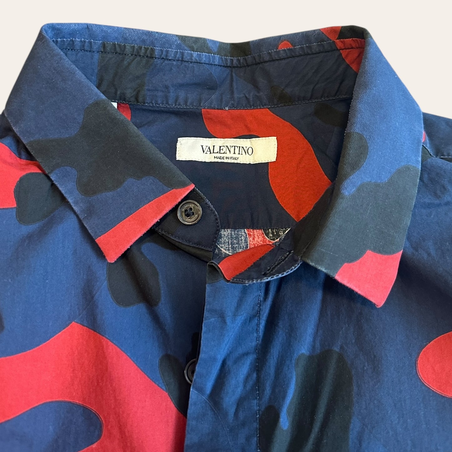 Valentino Camo Shirt Size L