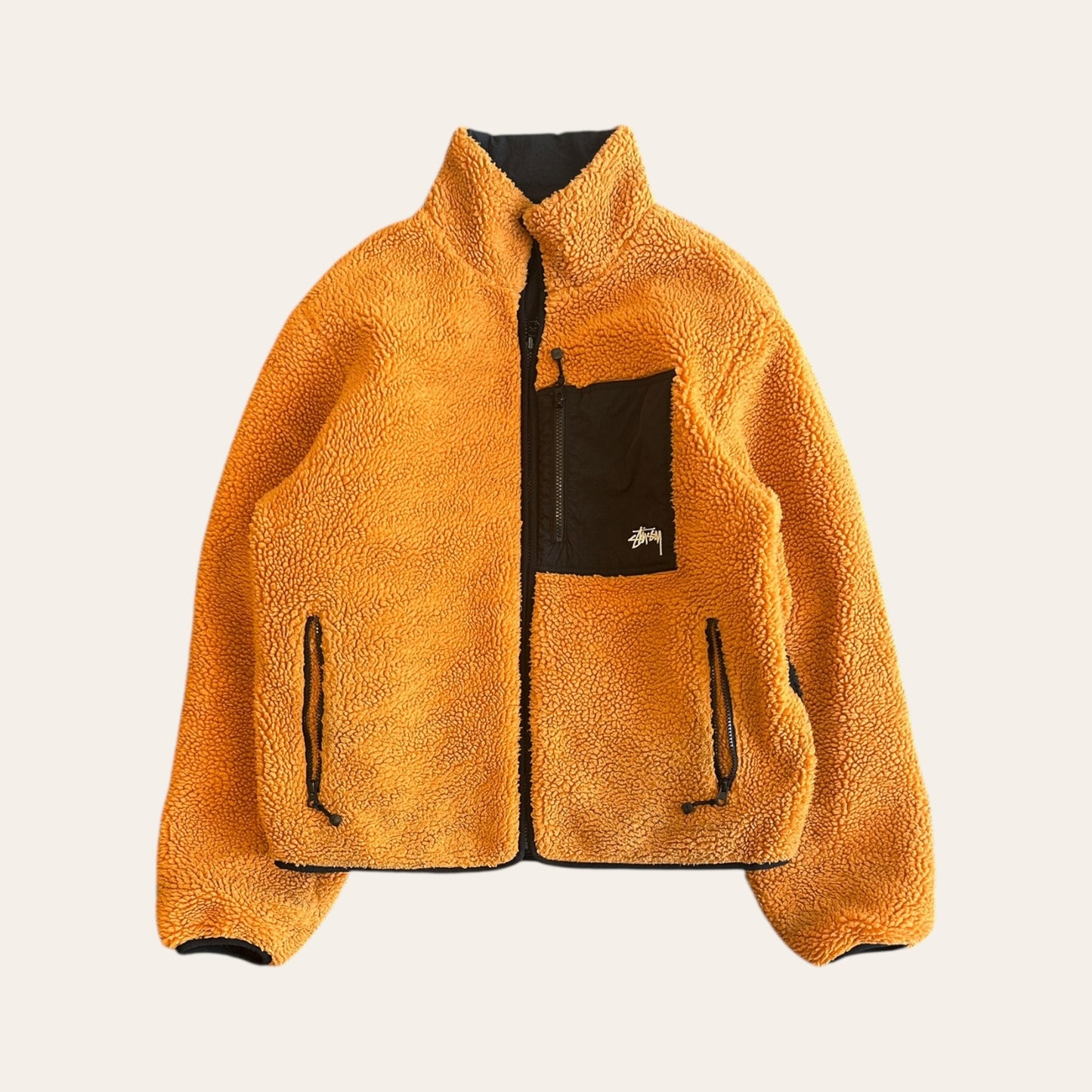 Stussy 8 Ball Reversible Fleece Size L