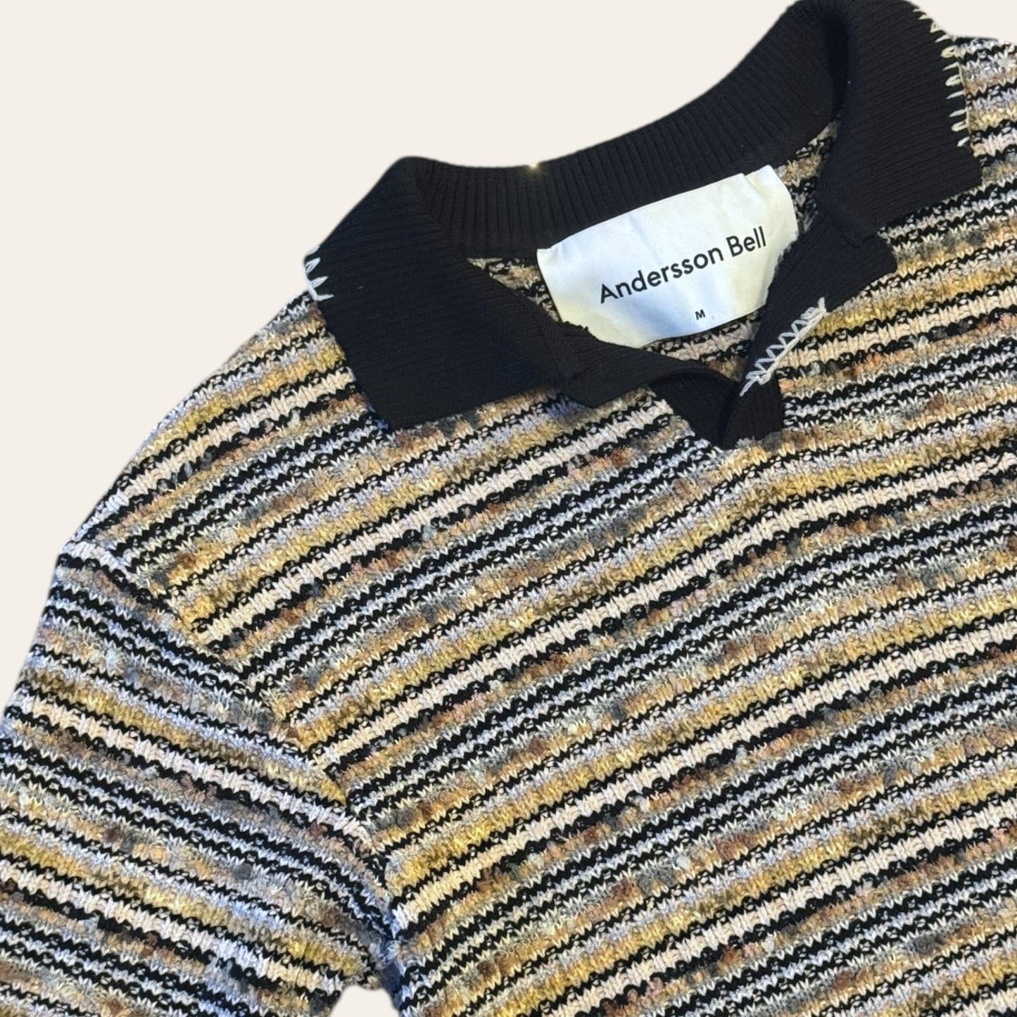 Andersson Bell Knit Polo Size M