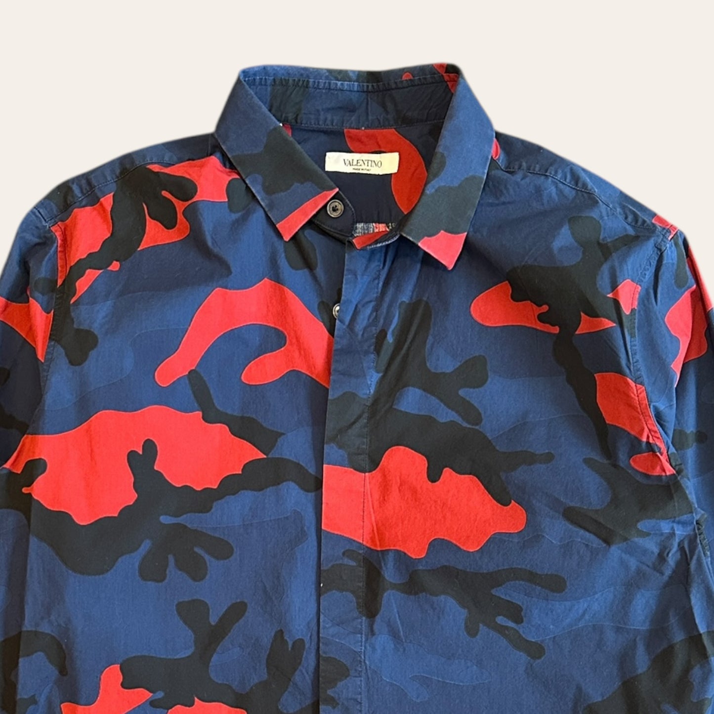 Valentino Camo Shirt Size L