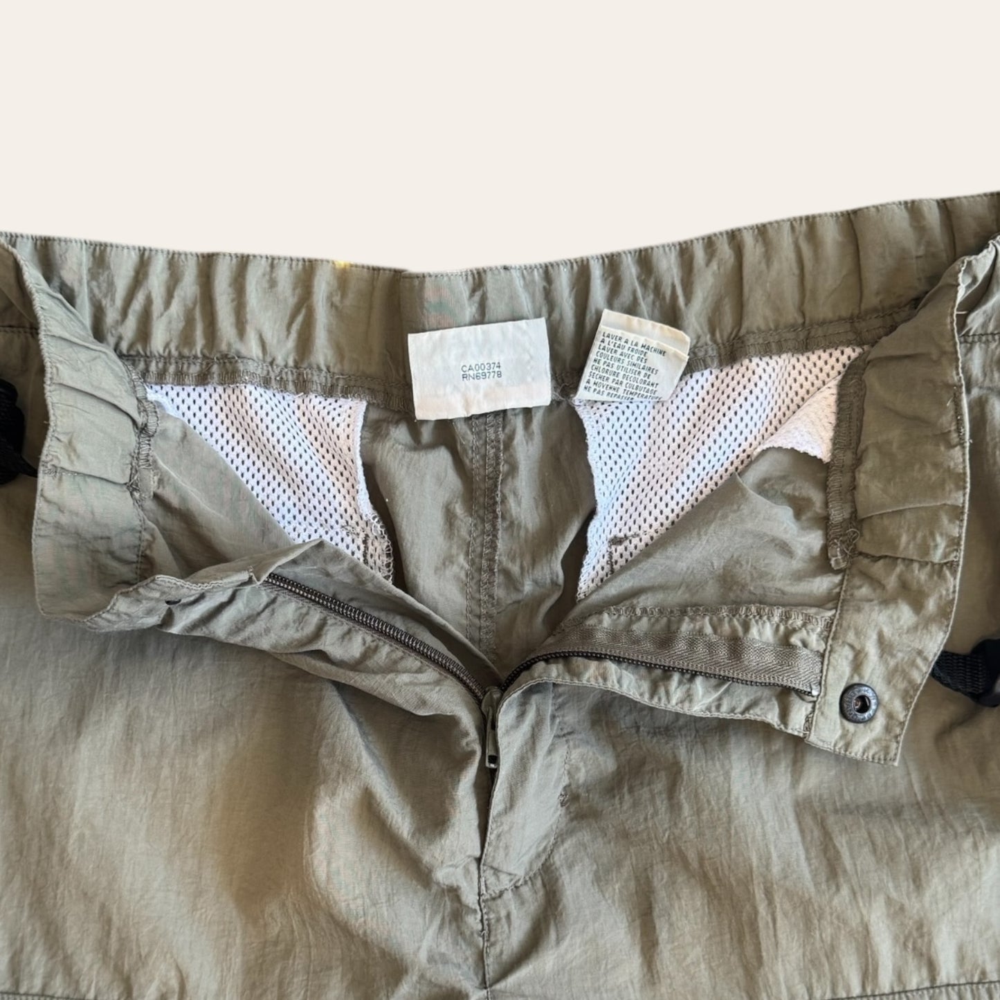 Vintage Nylon Cargo Shorts Size XL