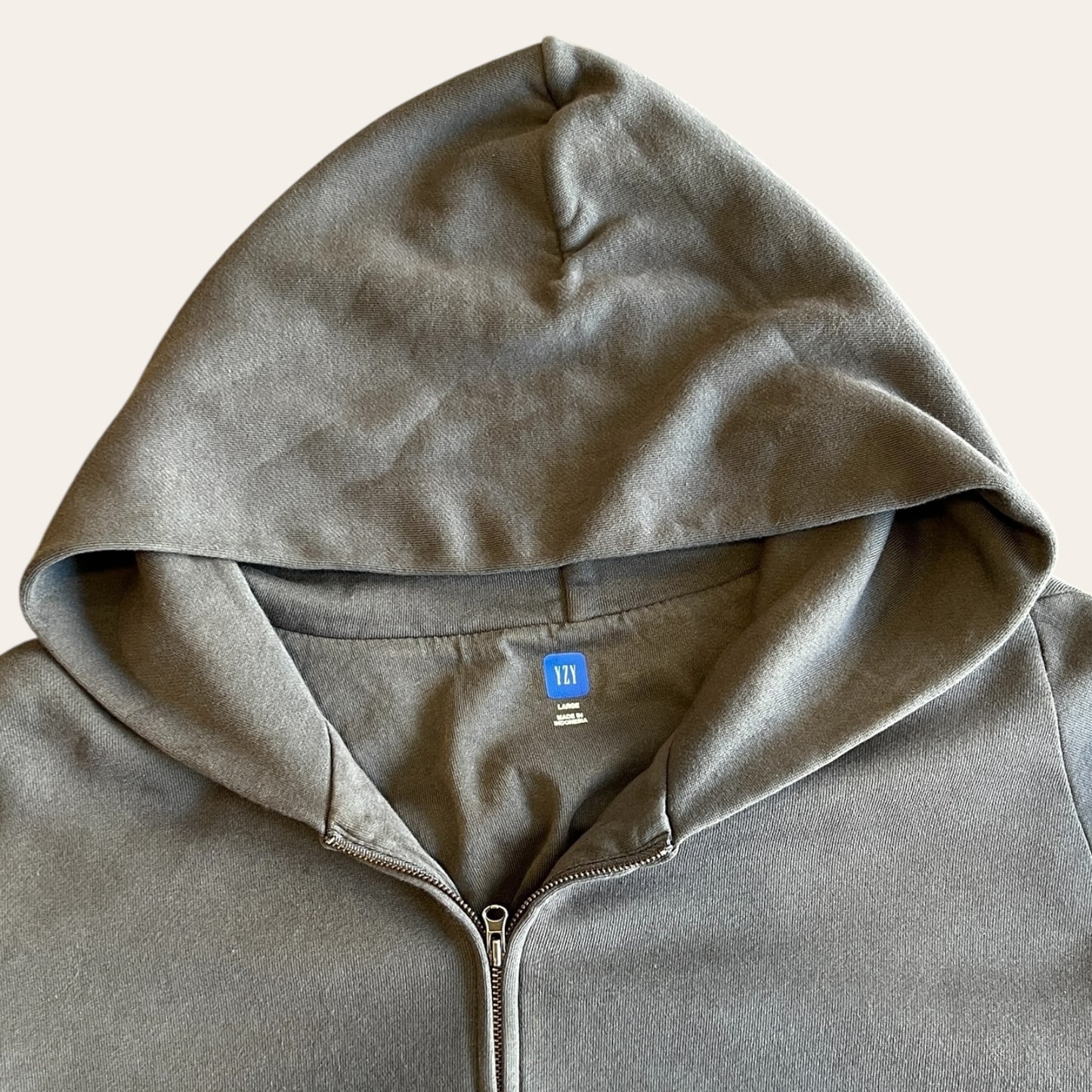 Yzy Gap x Baleciaga Zipup Hoodie Grey Size L