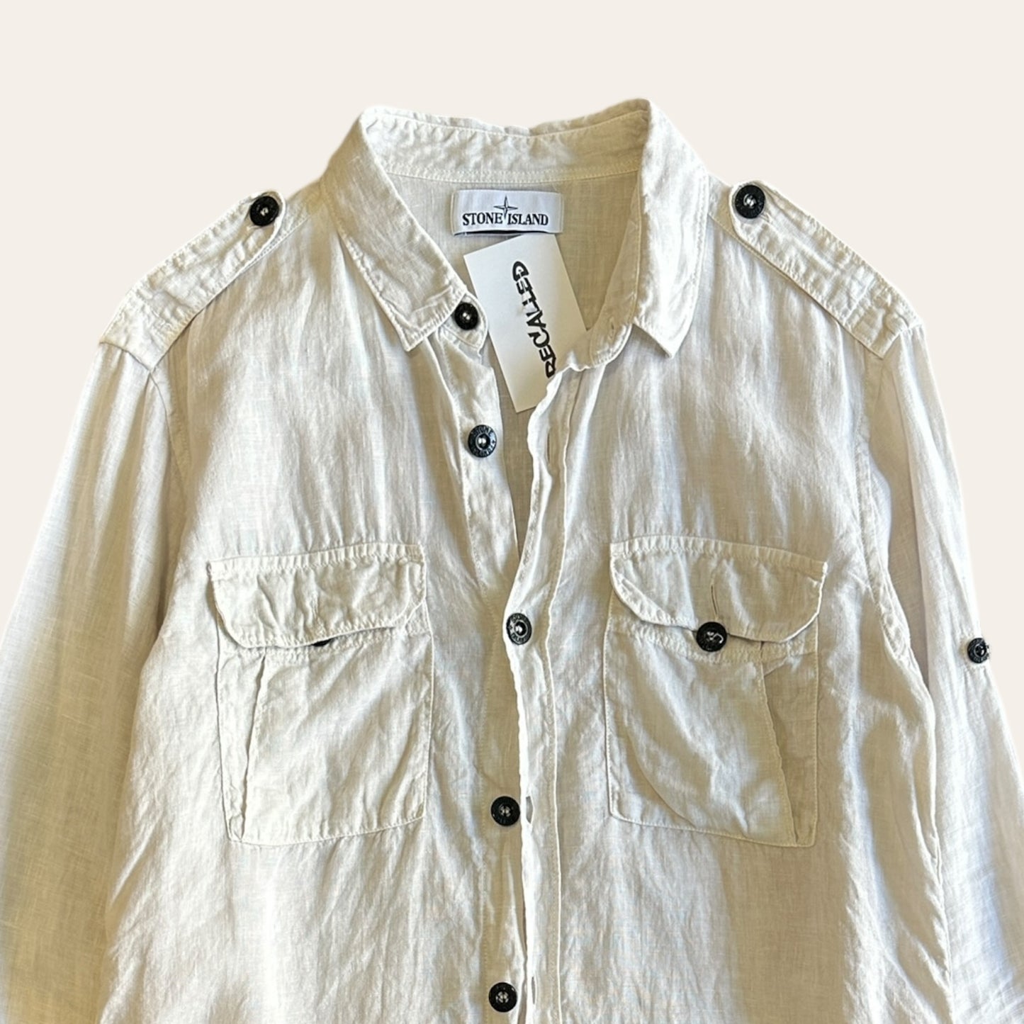 Stone Island Linen Shirt Size L