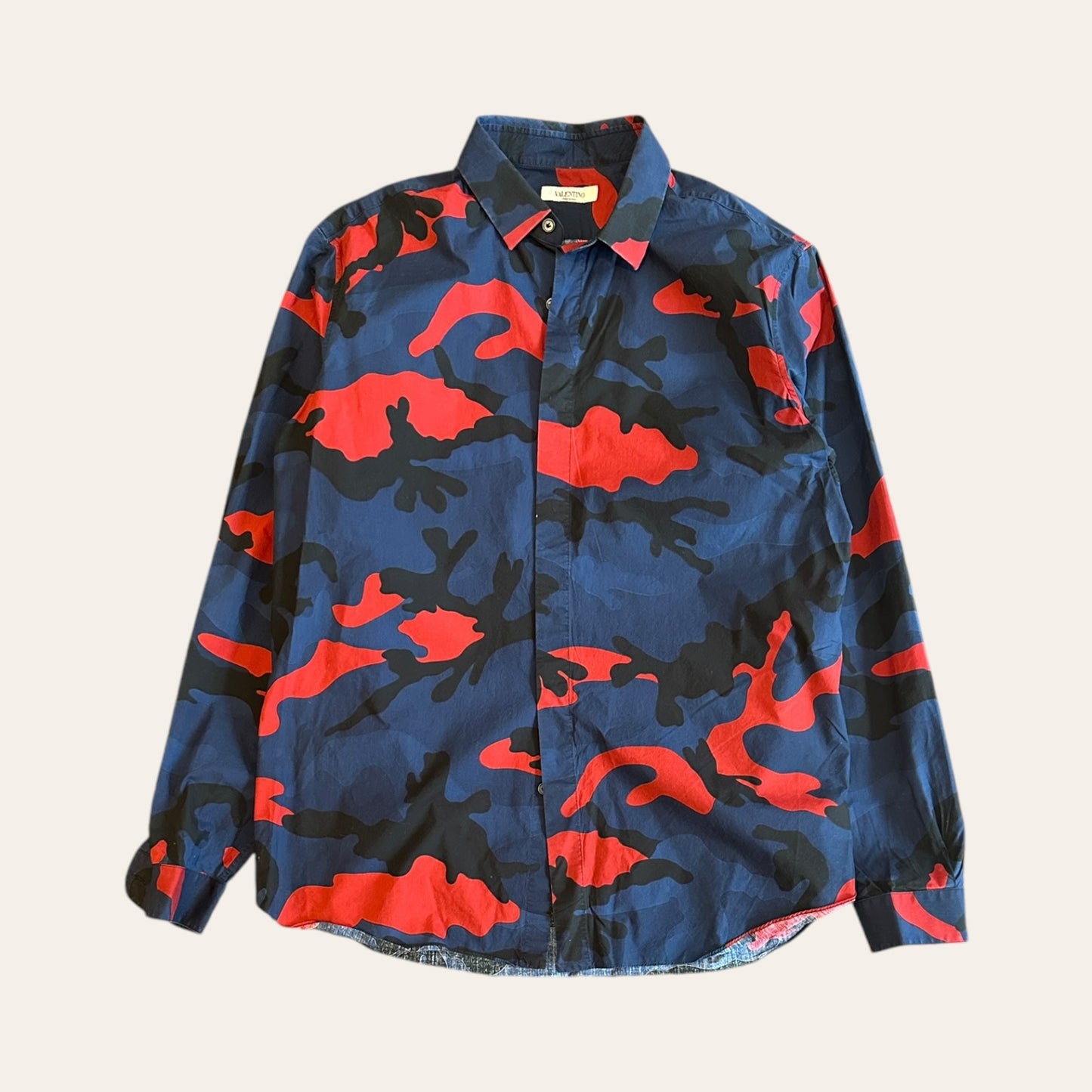 Valentino Camo Shirt Size L