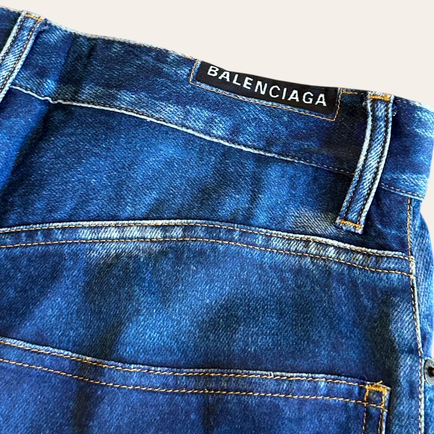 Balenciaga 2019 Satin Trompe L'Oeil Trouser Size S