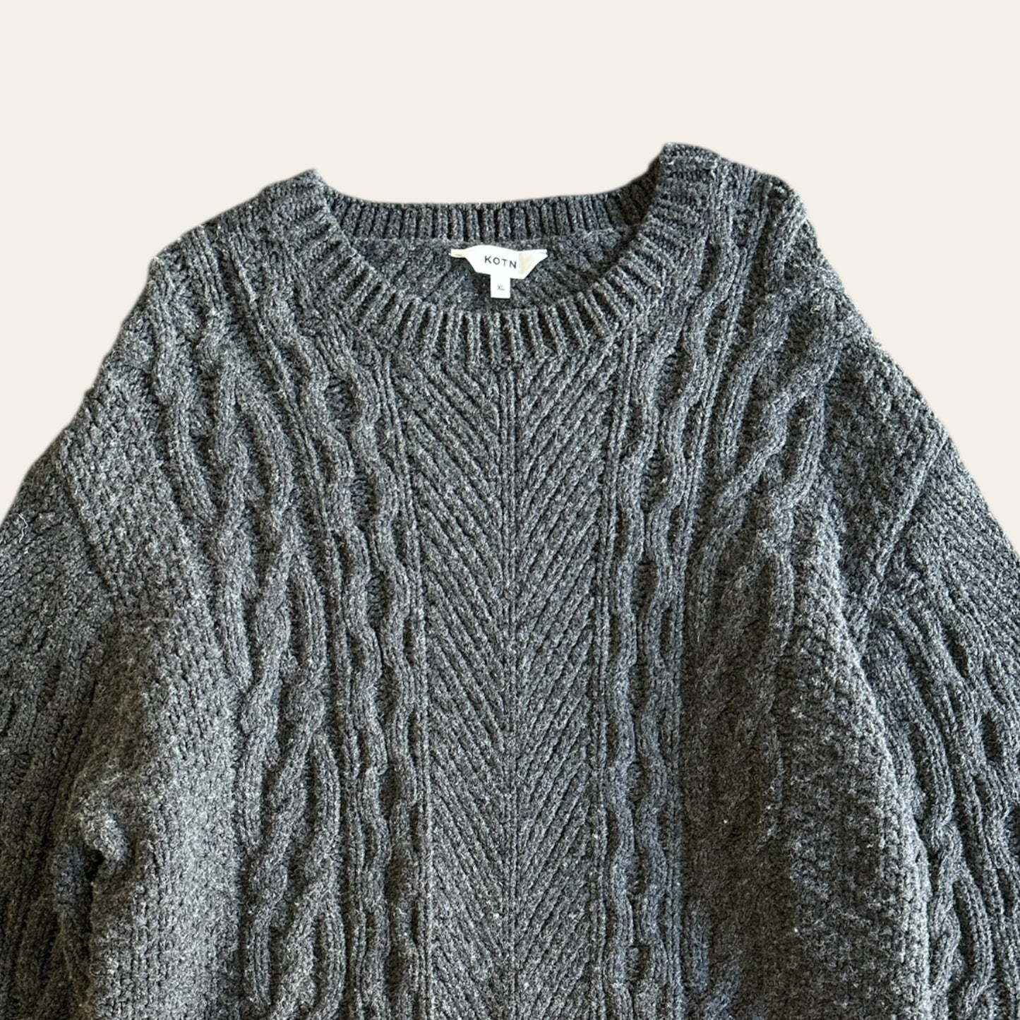 KOTN Knit Sweater Dark Grey Size XL