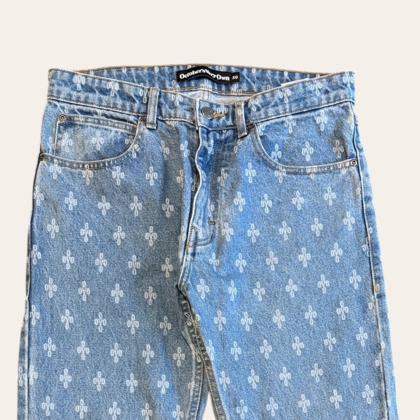 Ovo Denim Monogram Logo Denim Size 30