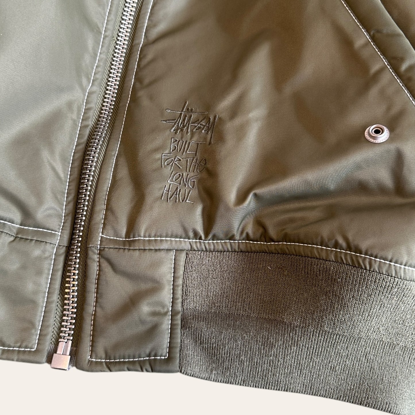 Stussy Bomber Jacket Olive Size L