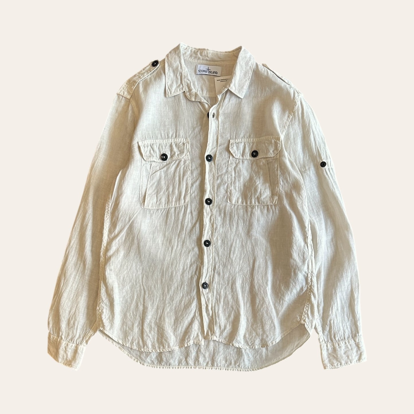 Stone Island Linen Shirt Size M