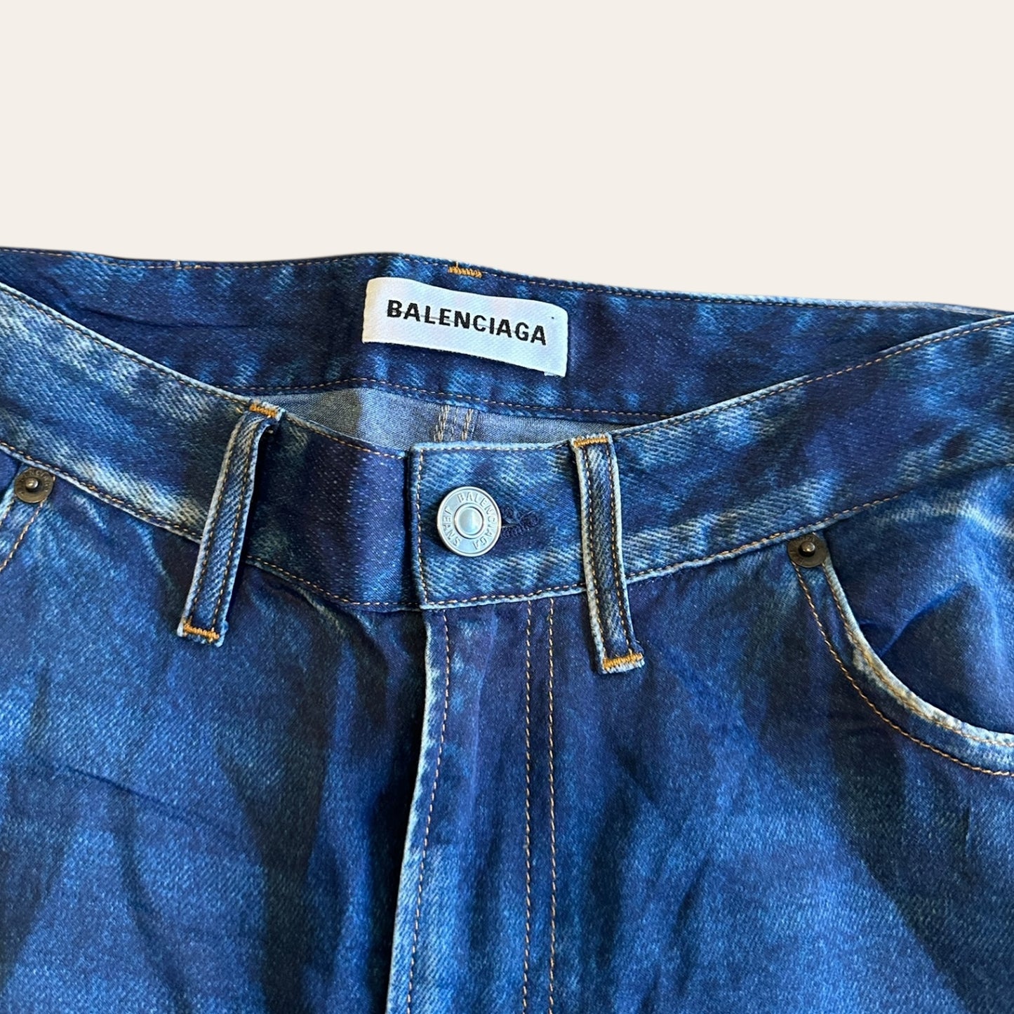 Balenciaga 2019 Satin Trompe L'Oeil Trouser Size S