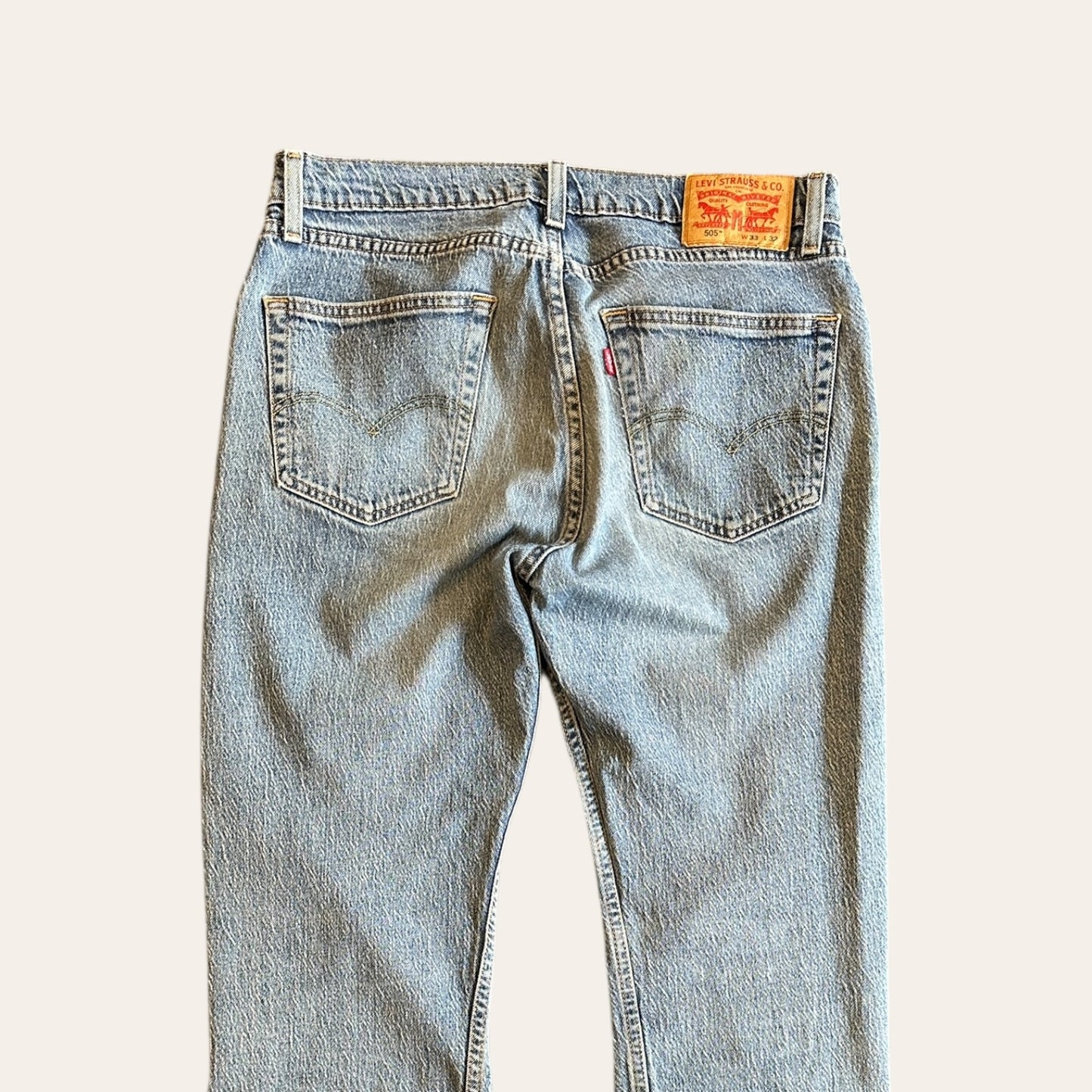 Levis 505 Light Wash Jeans Size 33x32