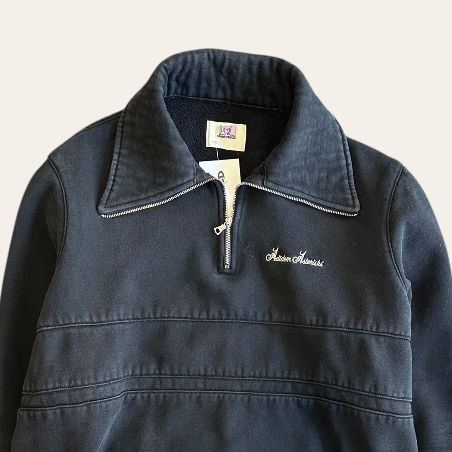 Adidem Asterisks Quarter Zip Sweater Black Size M