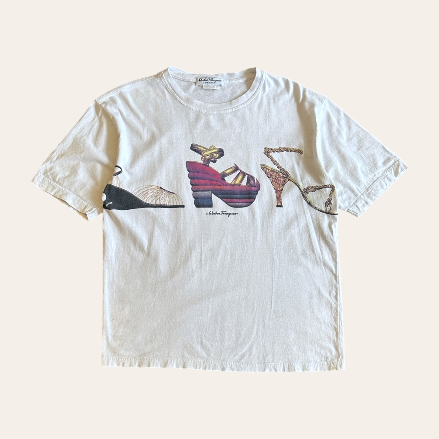 Ferragamo Heels Tee Size M