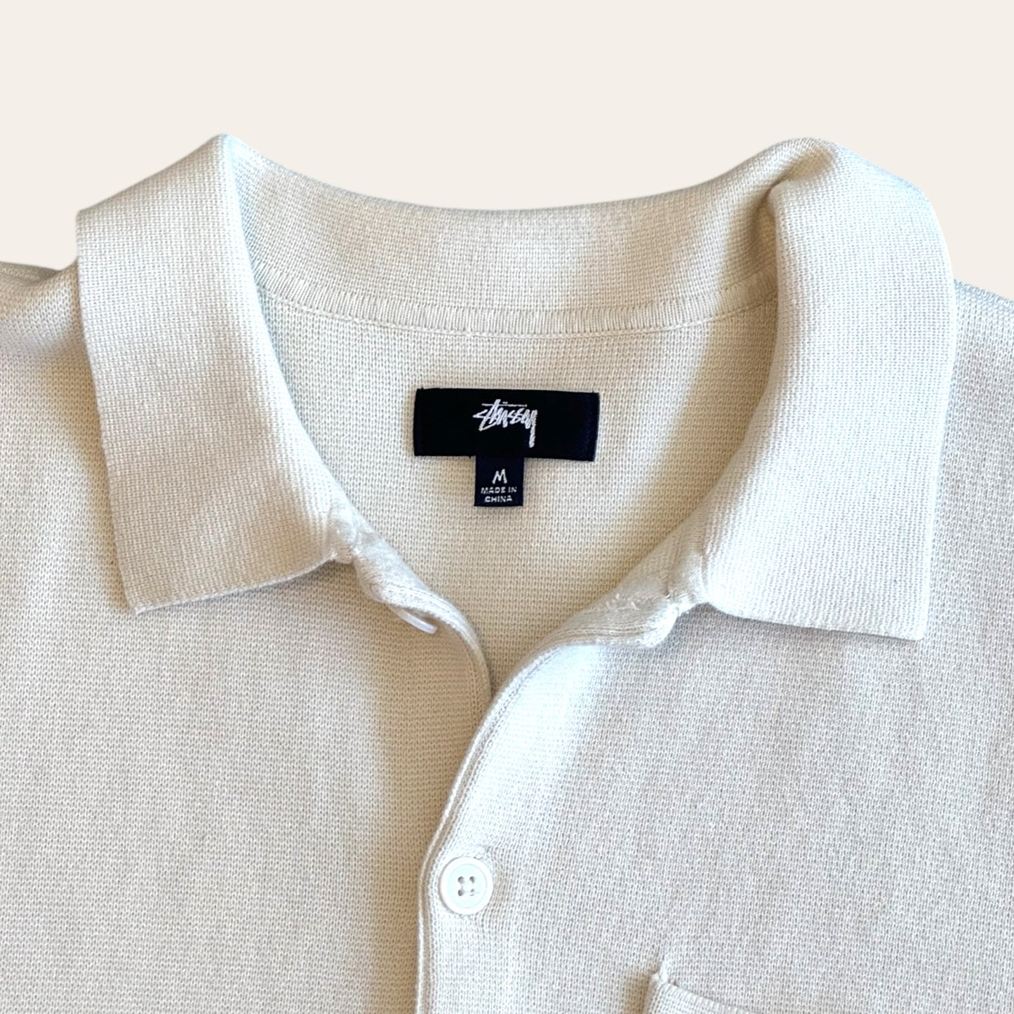 Stussy Knit Bowling Shirt Size M