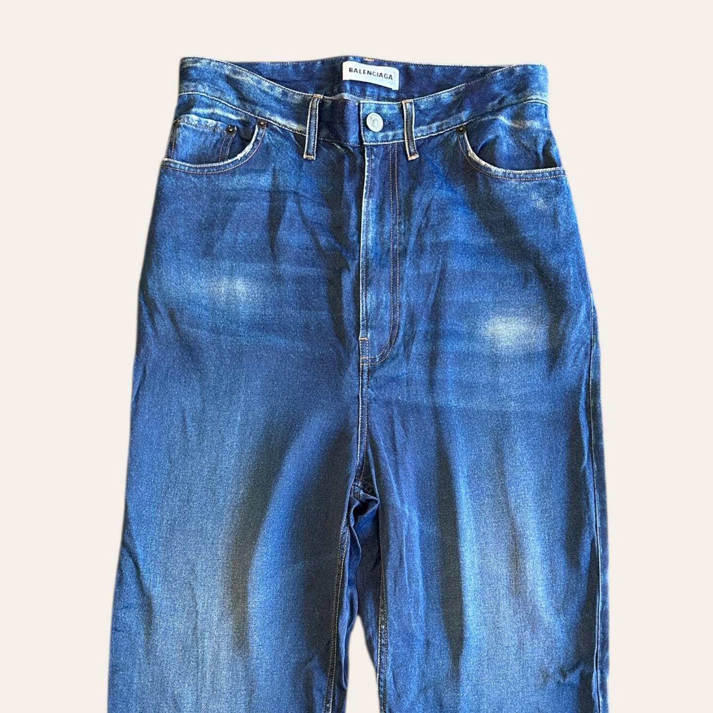 Balenciaga 2019 Satin Trompe L'Oeil Trouser Size S