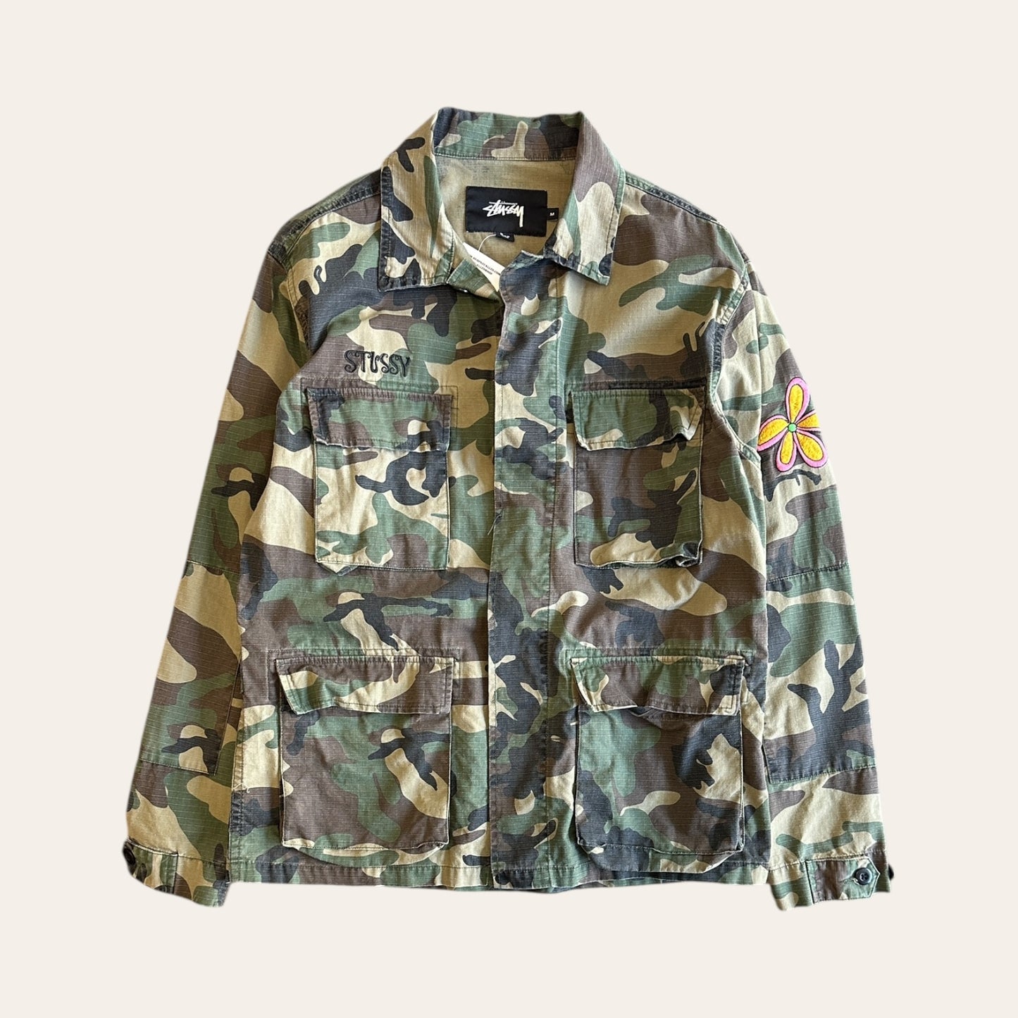 Stussy Camo Jacket Size M