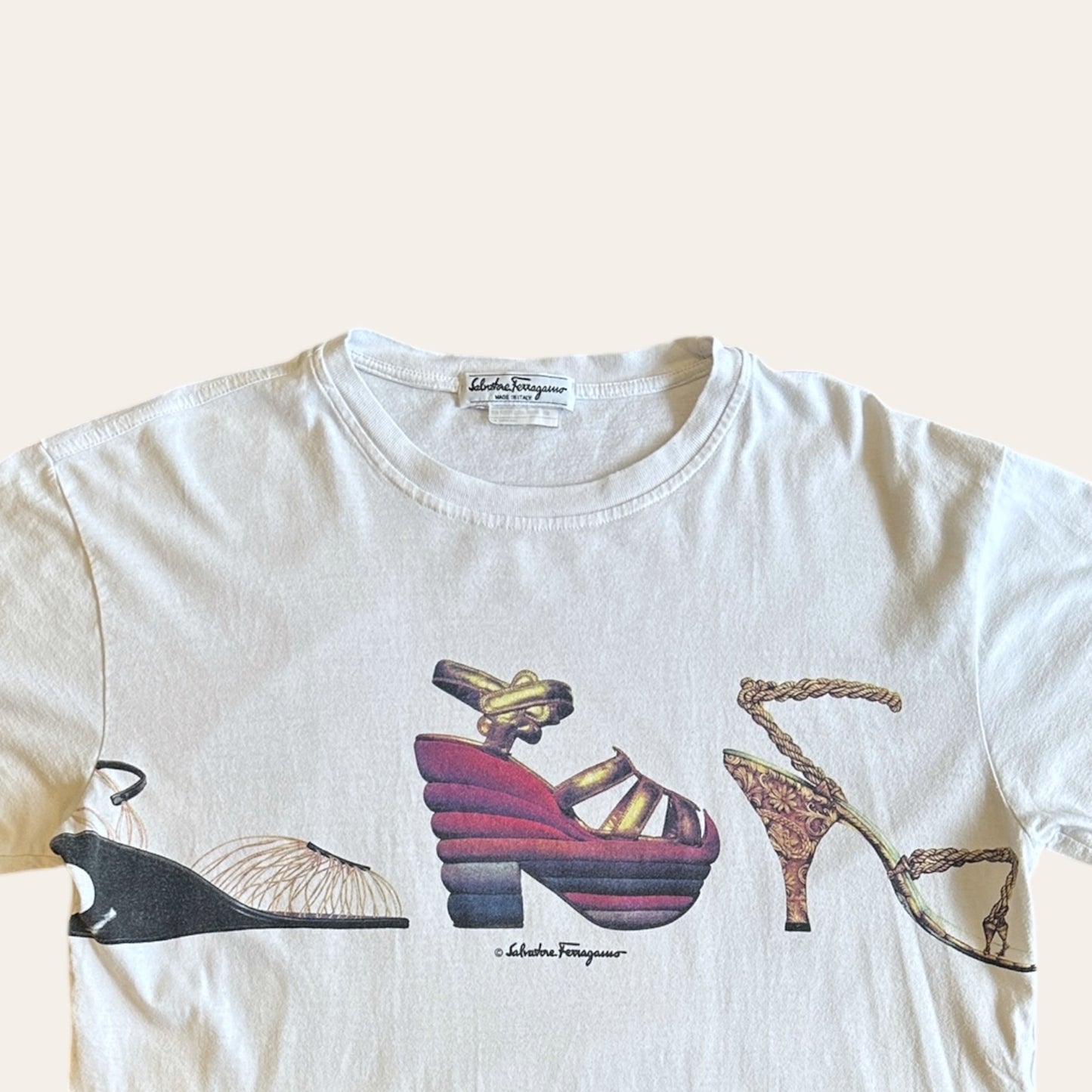 Ferragamo Heels Tee Size M