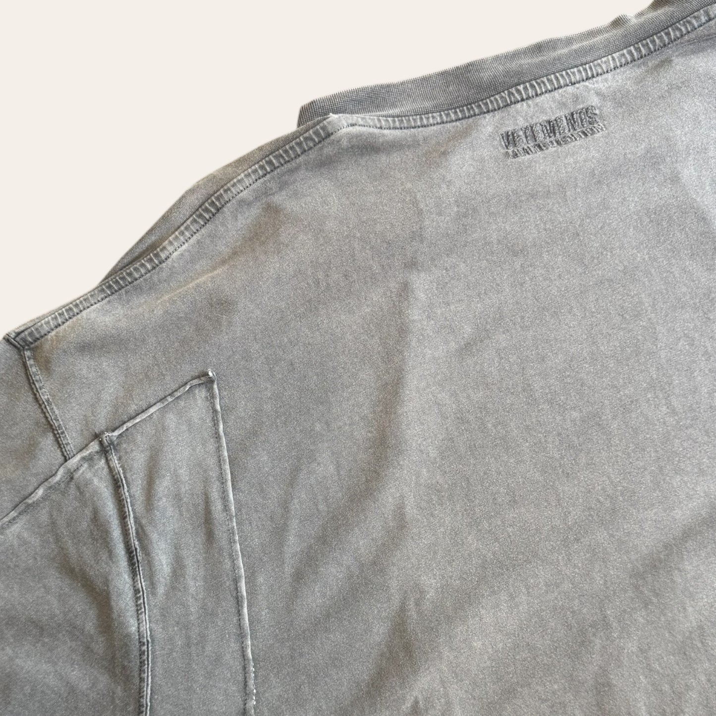 Vetements Cut Up Tee Grey Size L