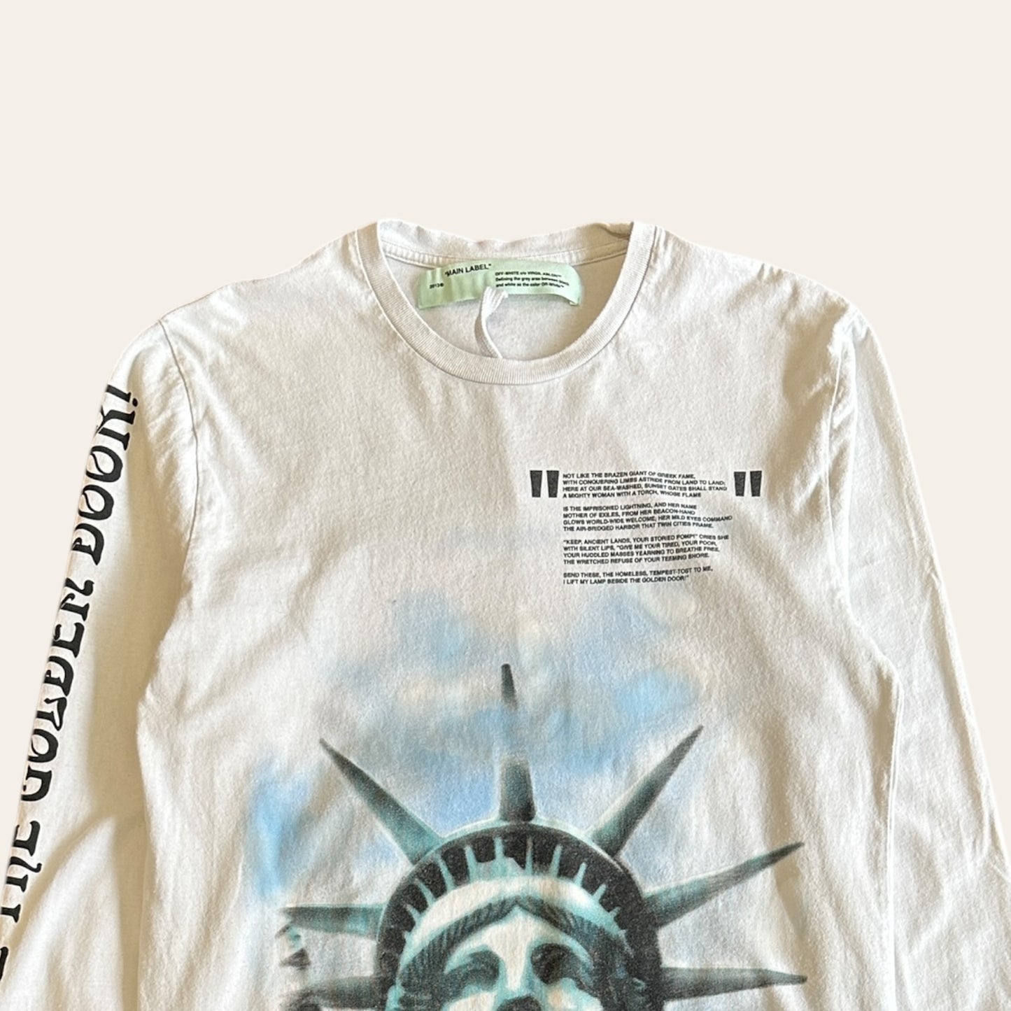 Off White Liberty Long Sleeve Tee Size L