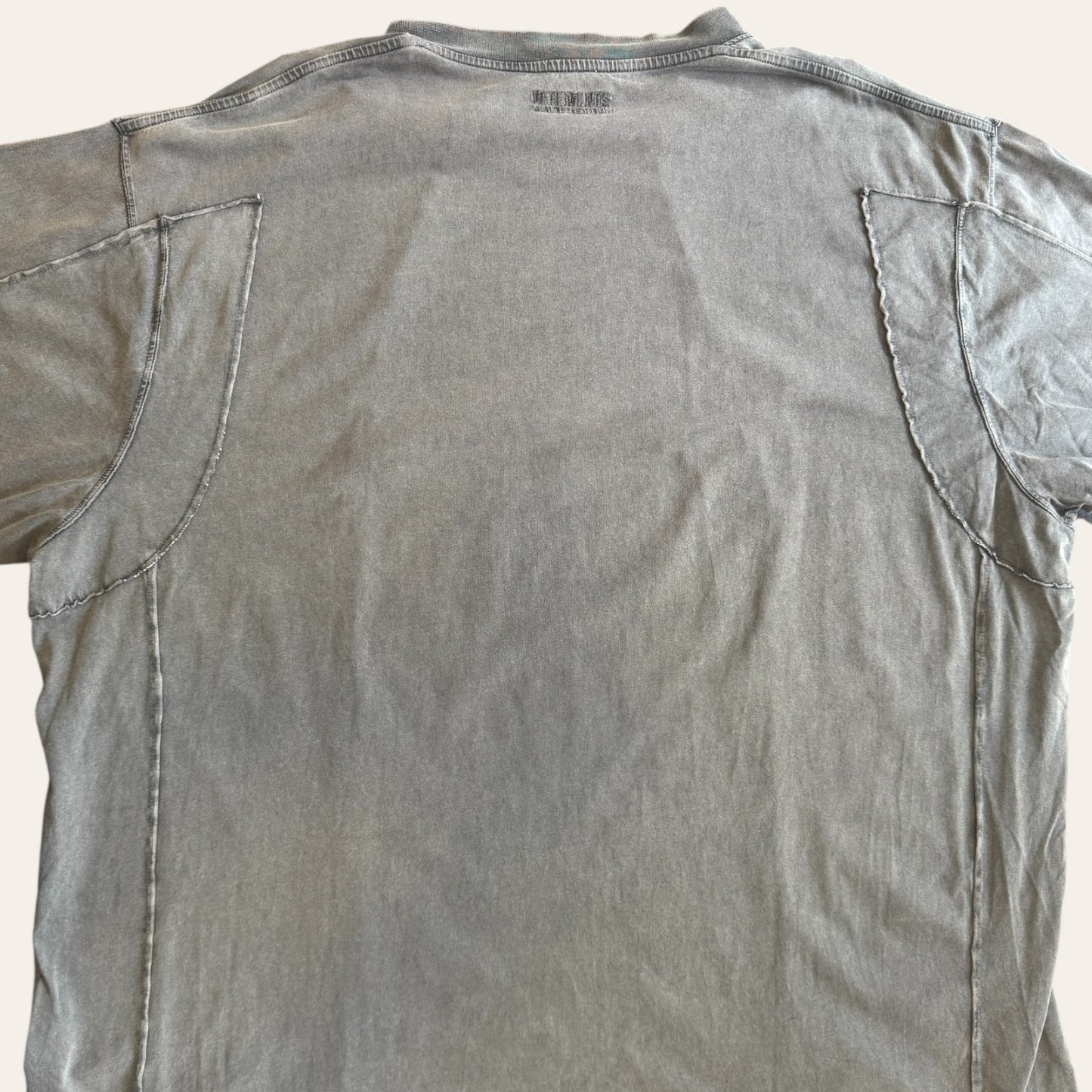 Vetements Cut Up Tee Grey Size L