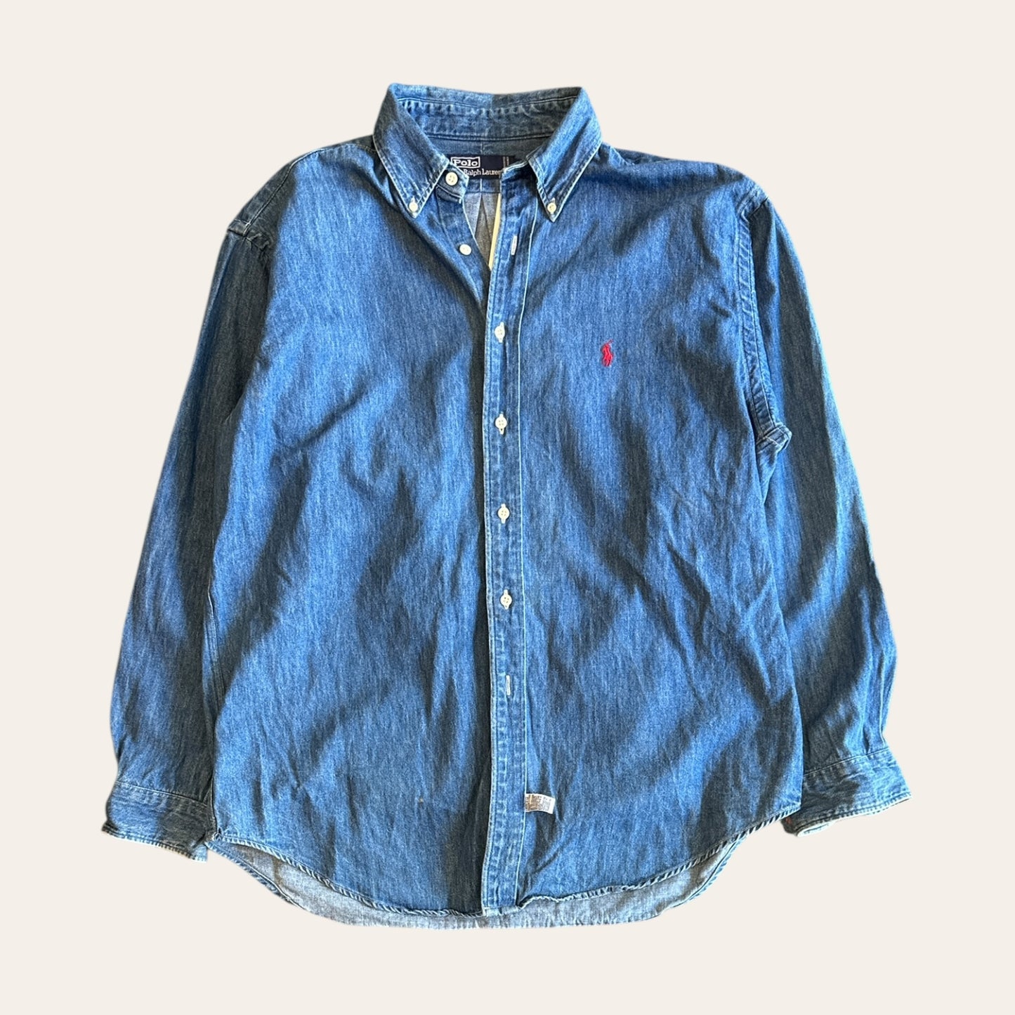 Ralph Lauren Denim Button Up Shirt Size L