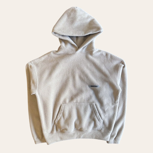 Essentials Fleece Hoodie Beige Size XXS