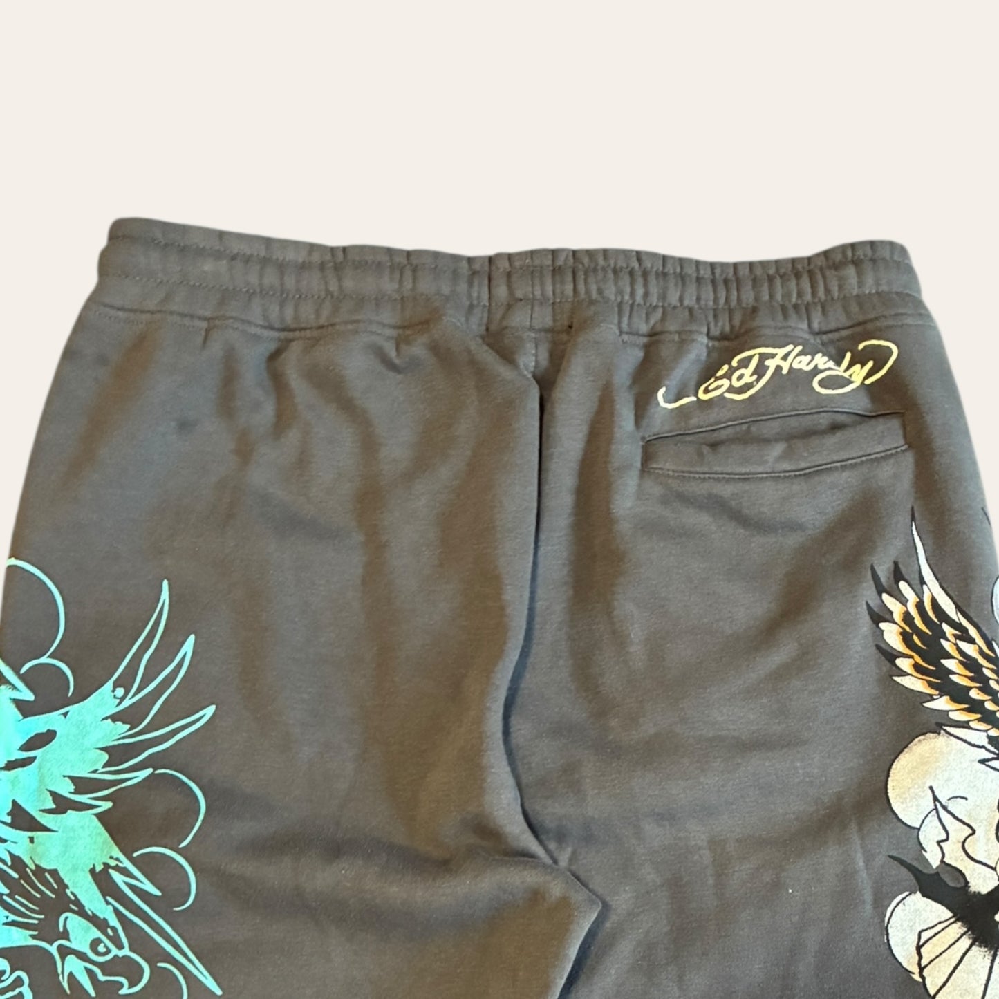 Ed Hardy Sweatpants Grey Size L
