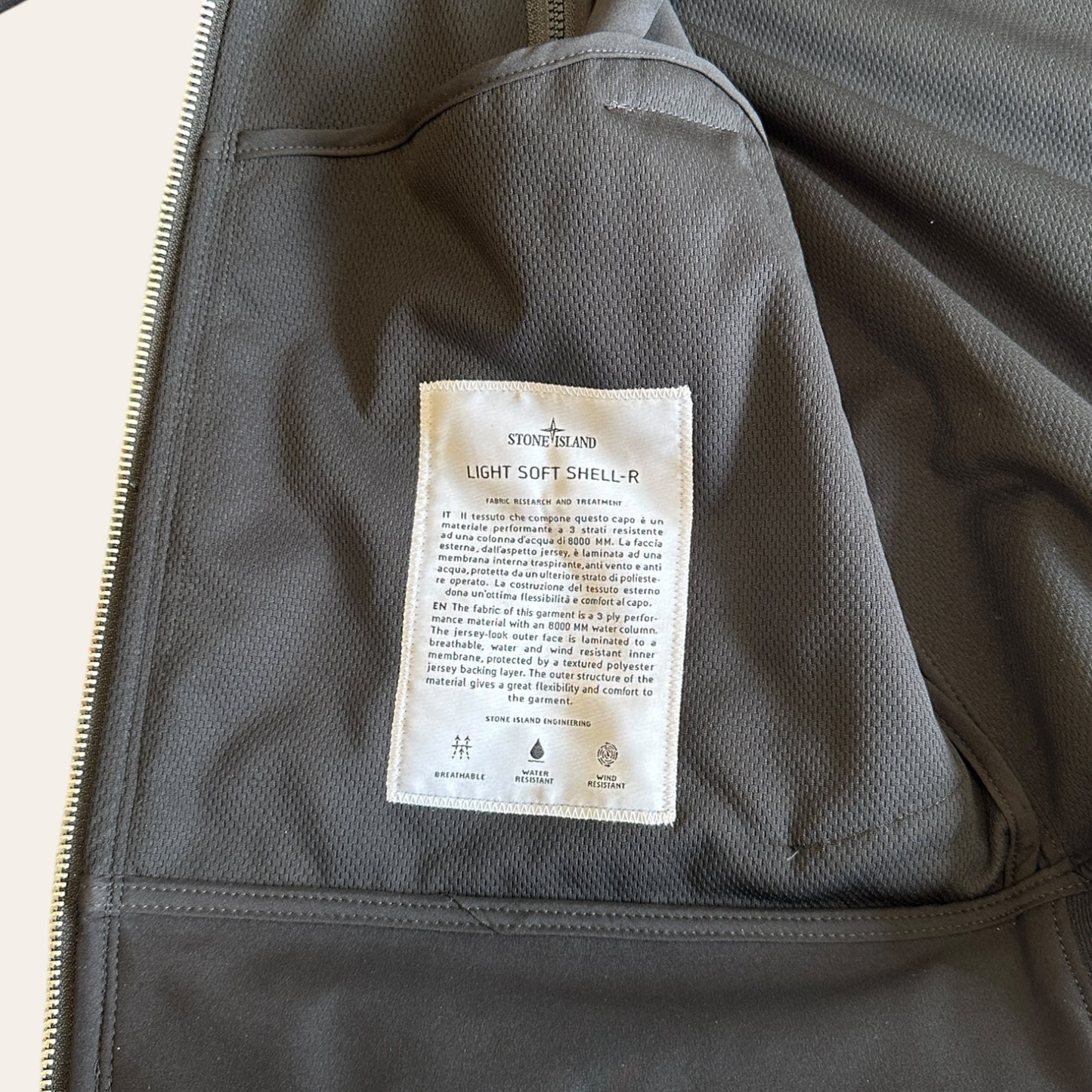 Stone Island Light Soft Shell R Jacket Size M