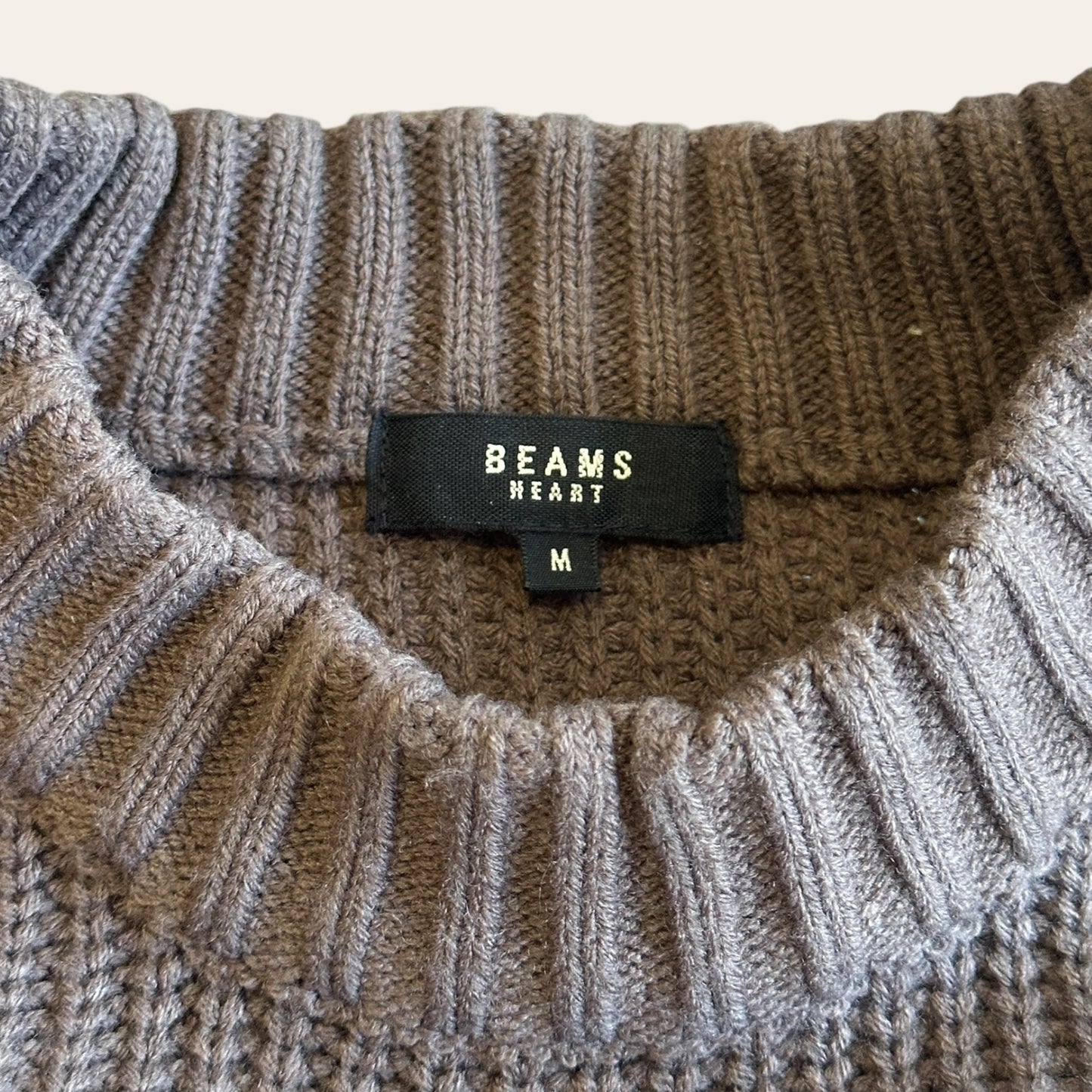 Beams Heart Knit Sweater Size M