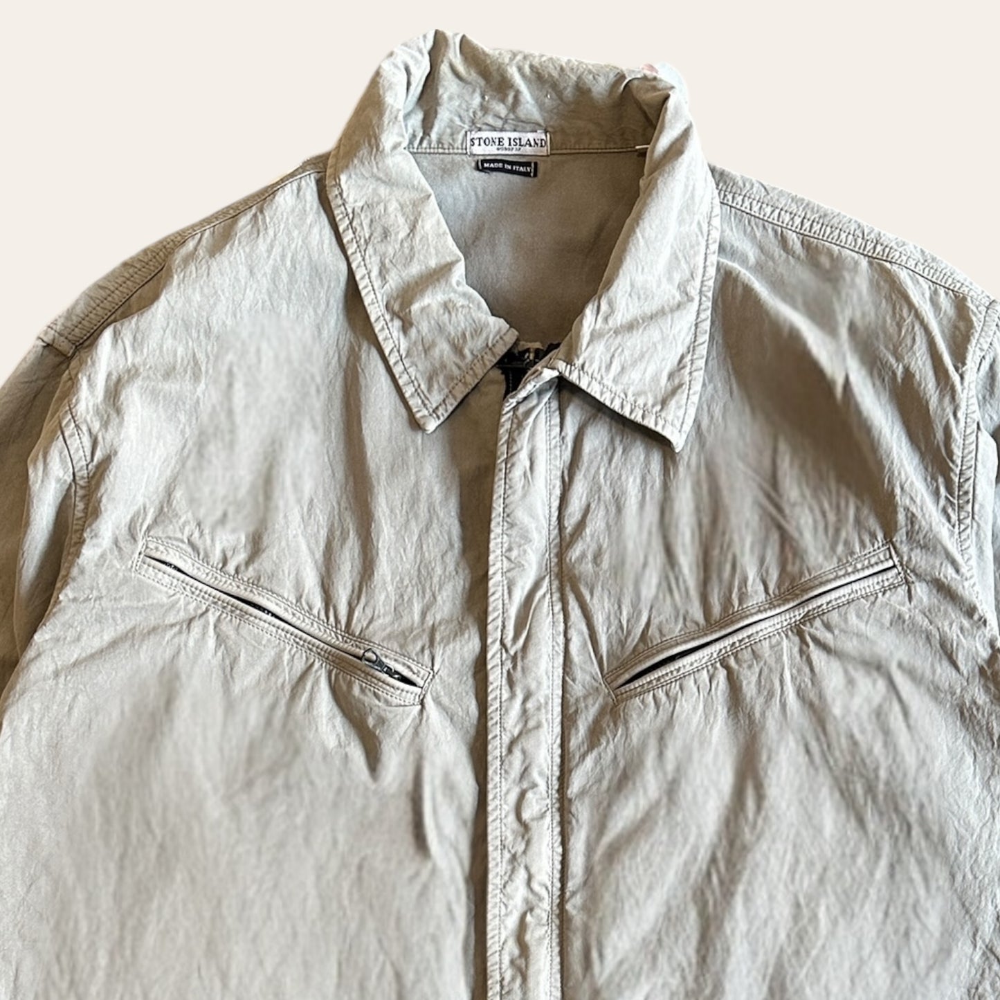 2003 Stone Island Brushed Cotton Overshirt Size XL