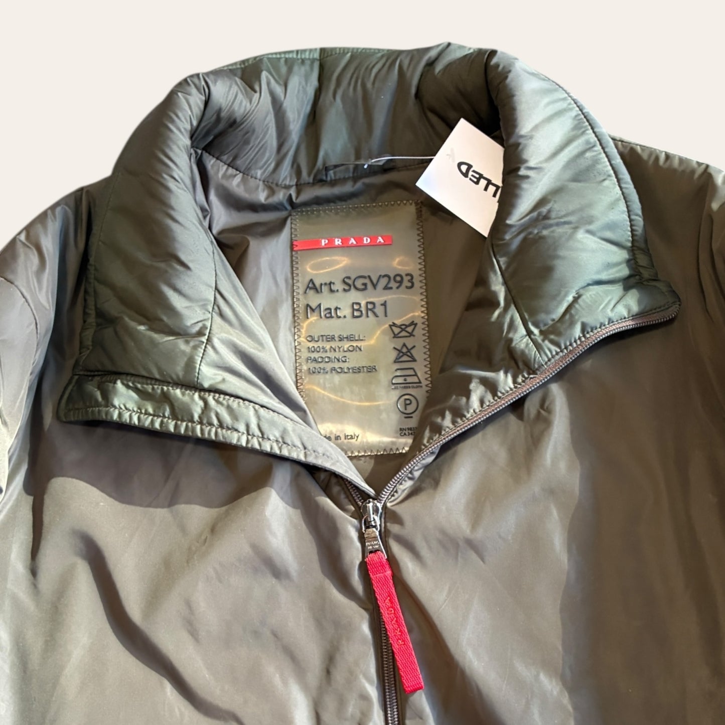 Prada Insulated Zip Up Jacket Size L/XL