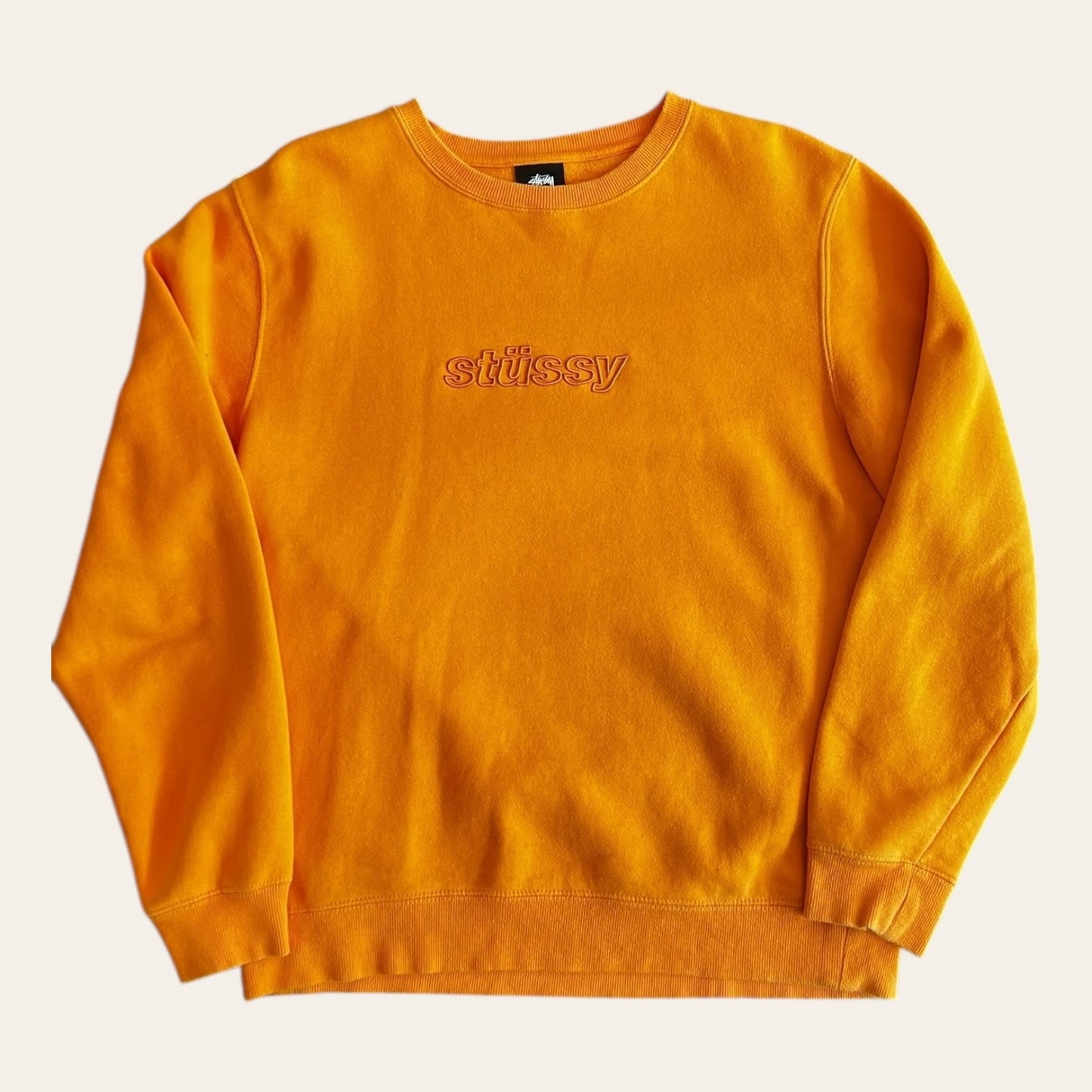 Stussy Crewneck Orange Size M