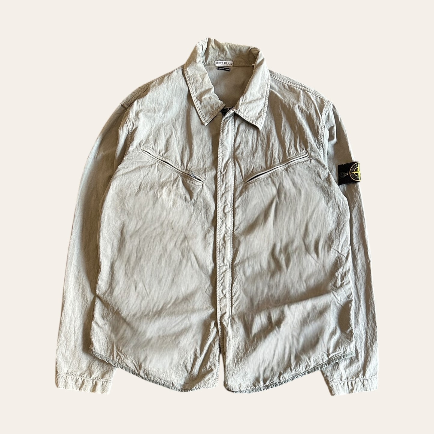 2003 Stone Island Brushed Cotton Overshirt Size XL