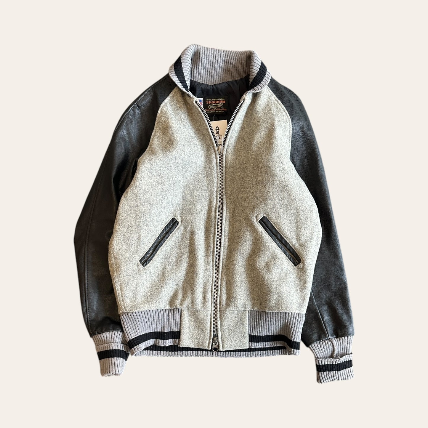 Skookum Letterman Wool Varsity Jacket Size L