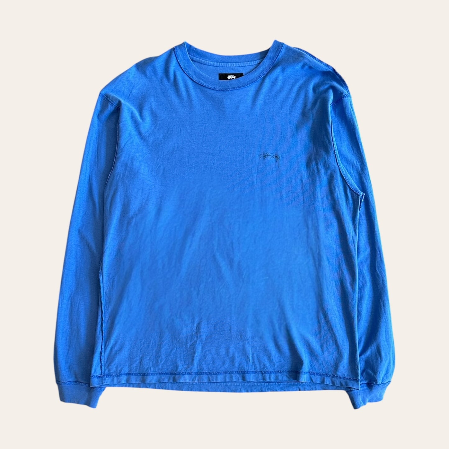 Stussy Long Sleeve Tee Blue Size L