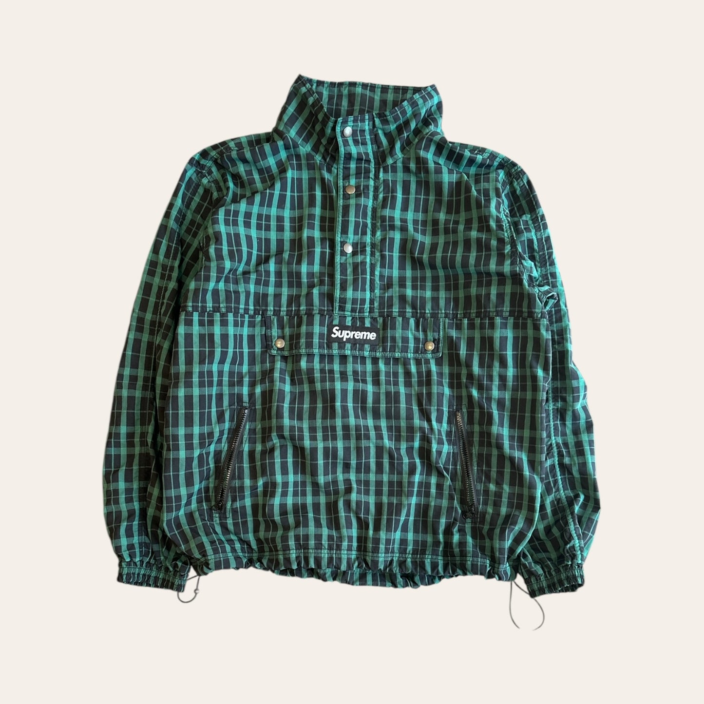 Supreme Plaid Anorak Jacket Size L
