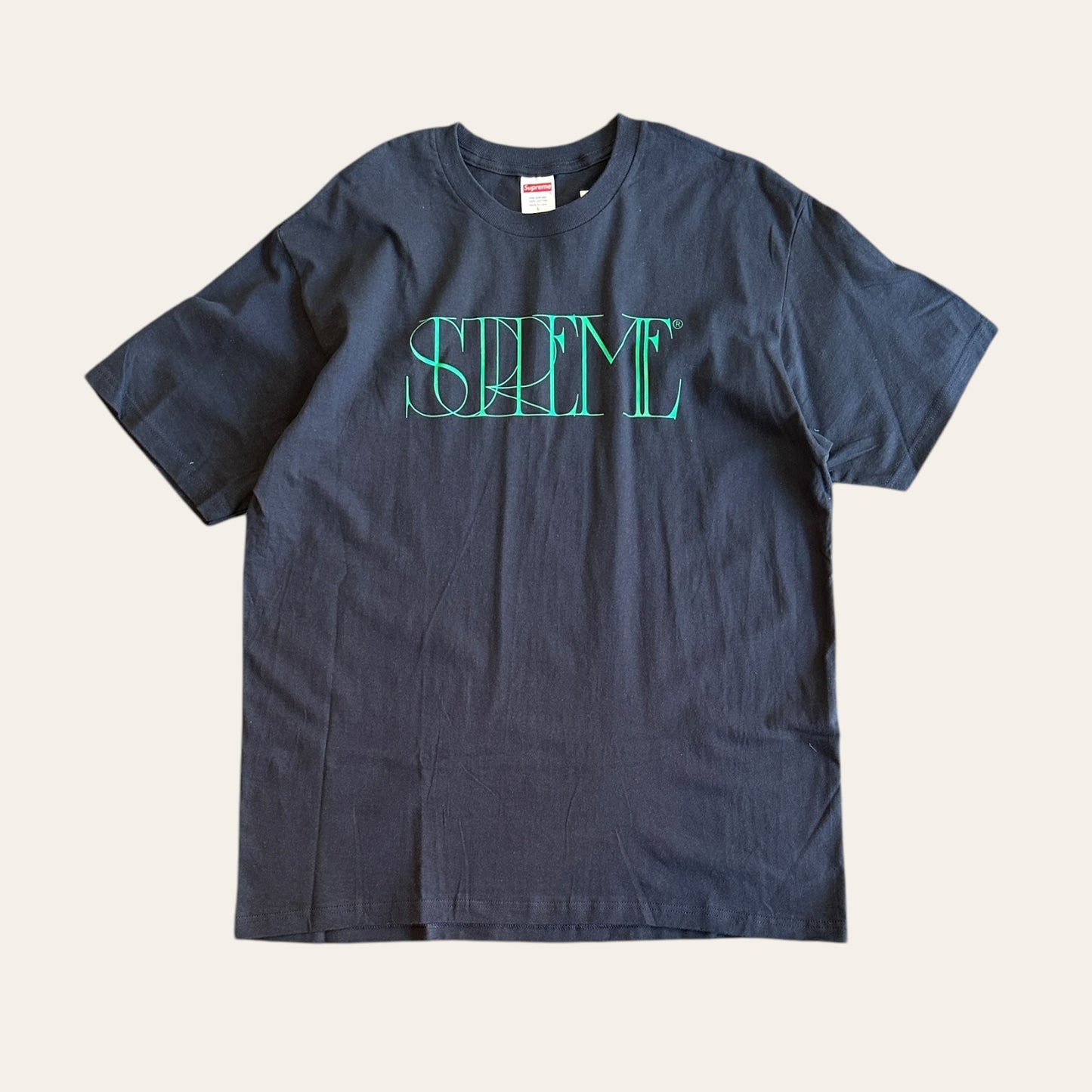 Supreme Tee Navy Size L