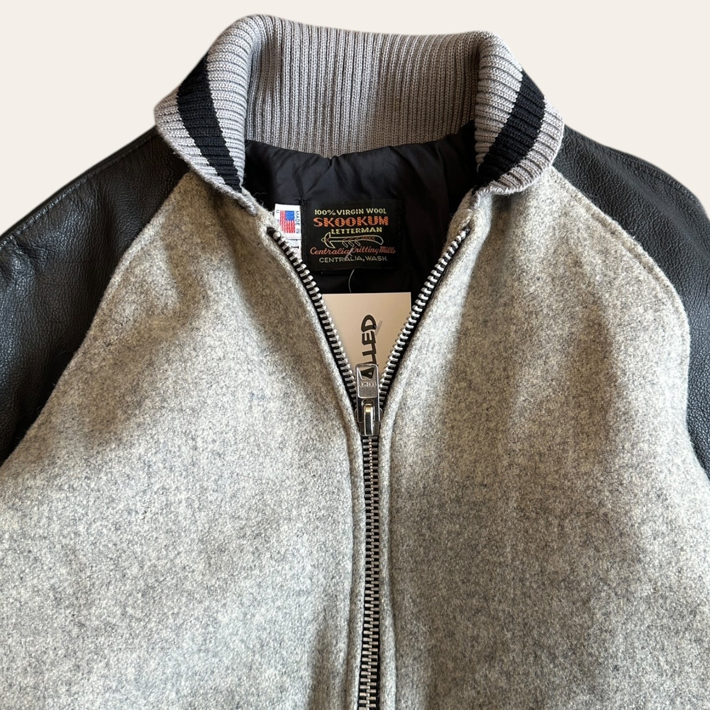 Skookum Letterman Wool Varsity Jacket Size L