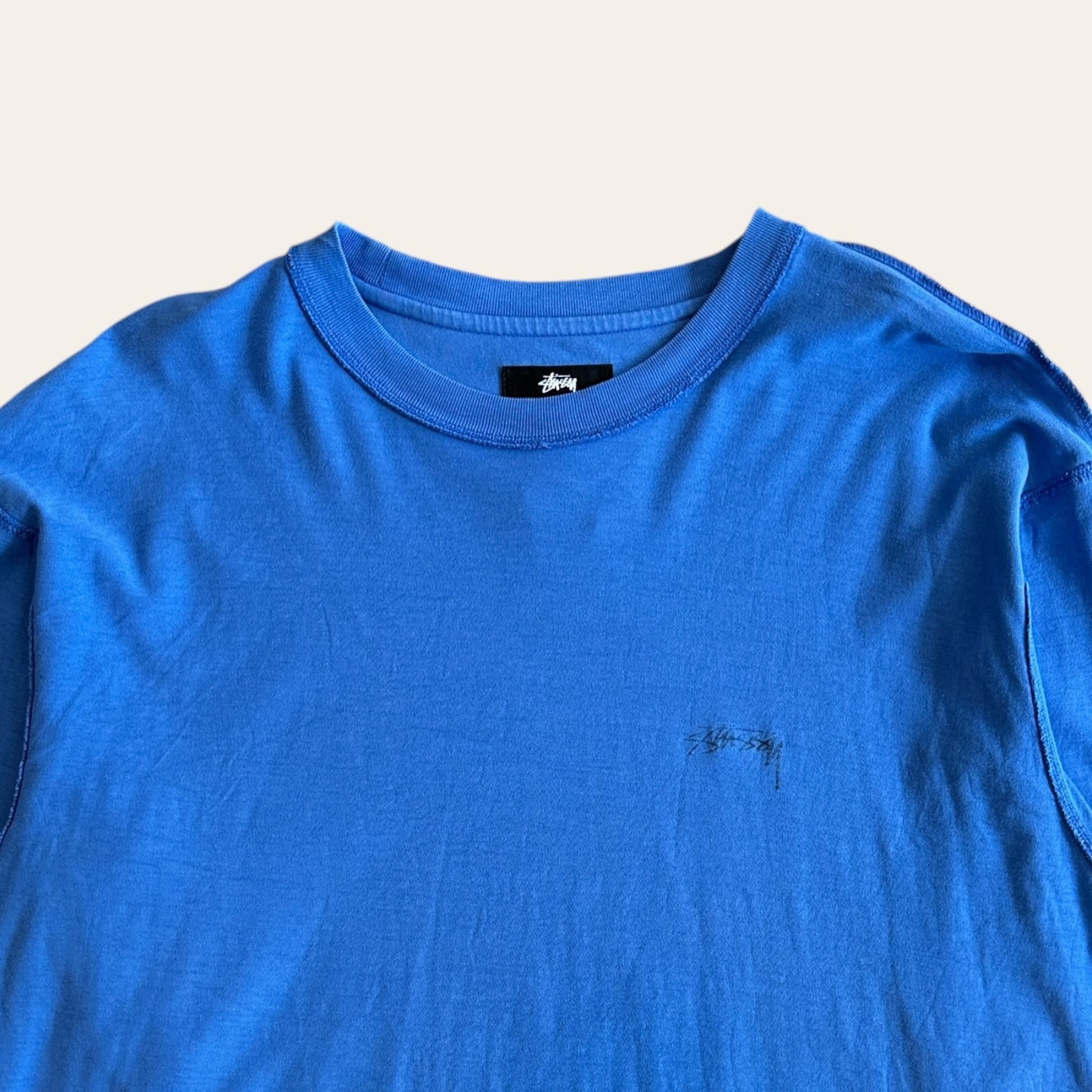 Stussy Long Sleeve Tee Blue Size L