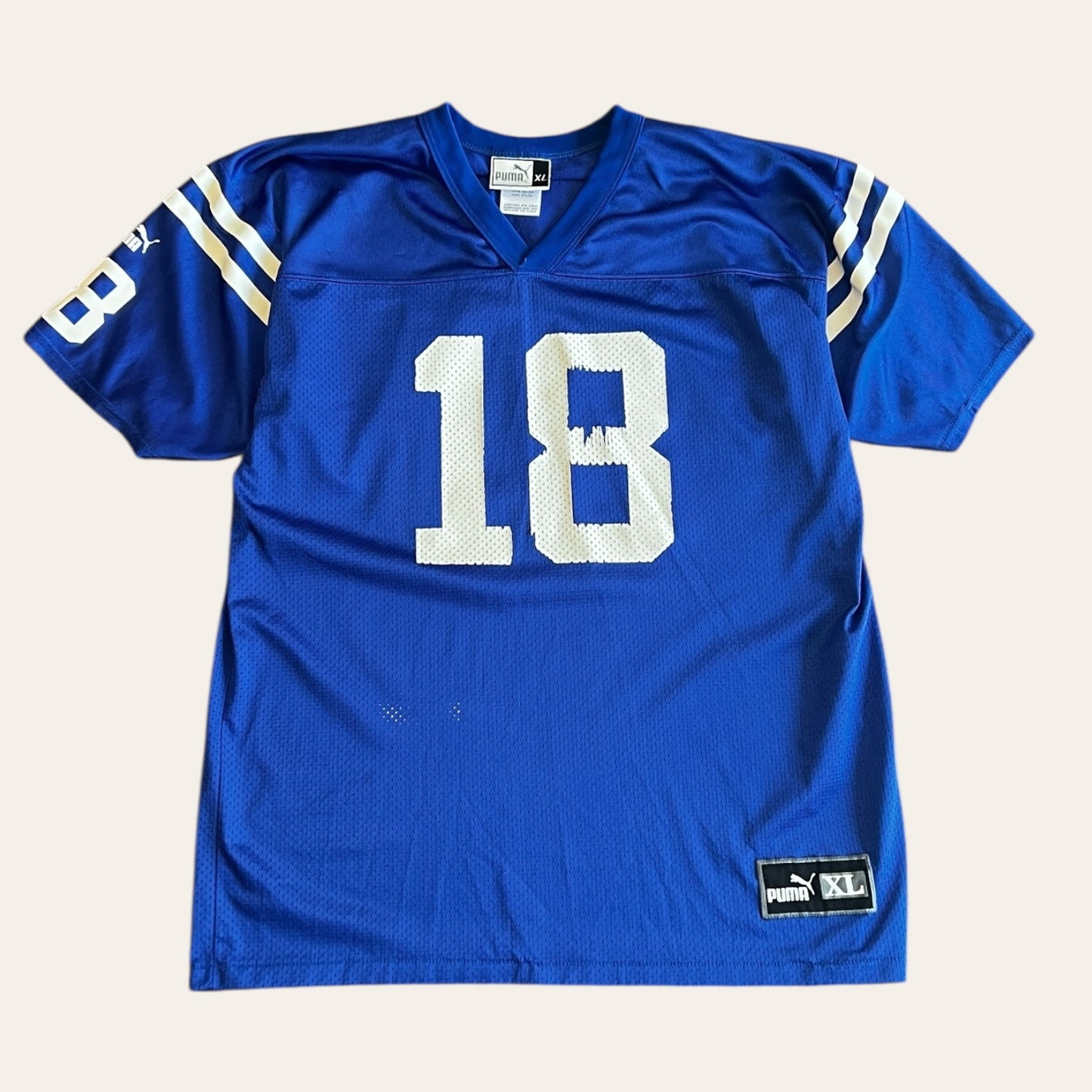 Vintage Puma 'Peyton Manning' Football Jersey Size XL