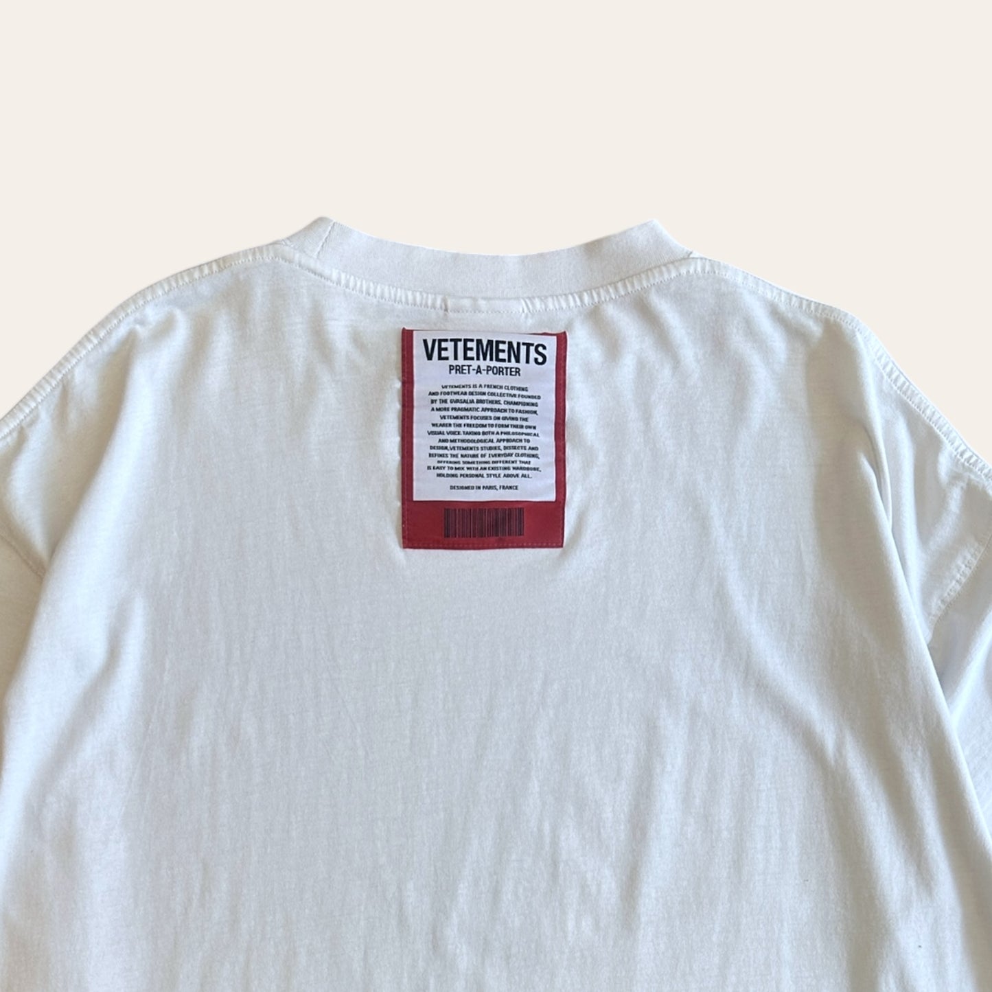 Vetements Pret A Porter Tee Size L