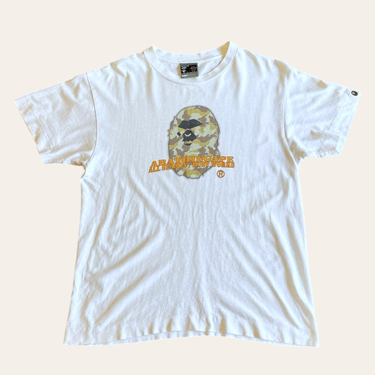 90s Bape Camo Head Tee Size M
