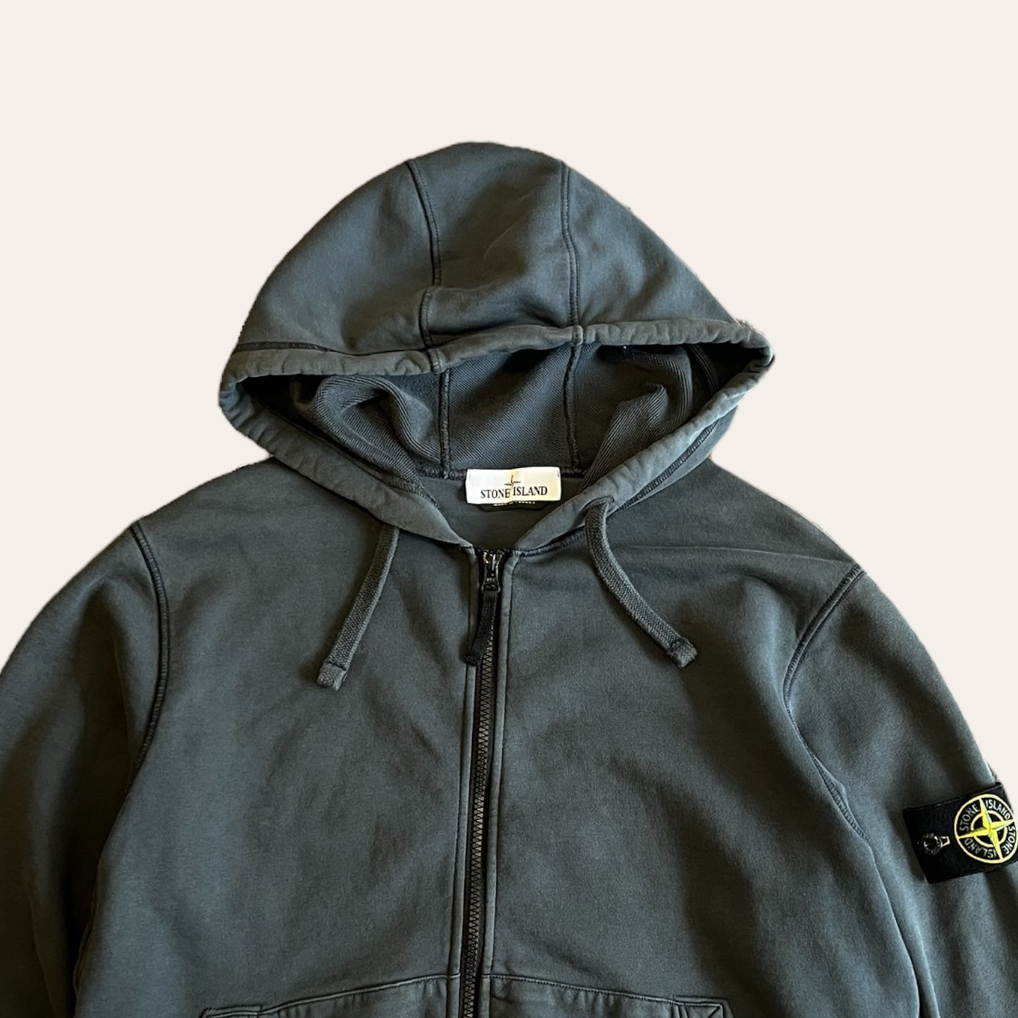 Stone Island Zip Up Hoodie Size L