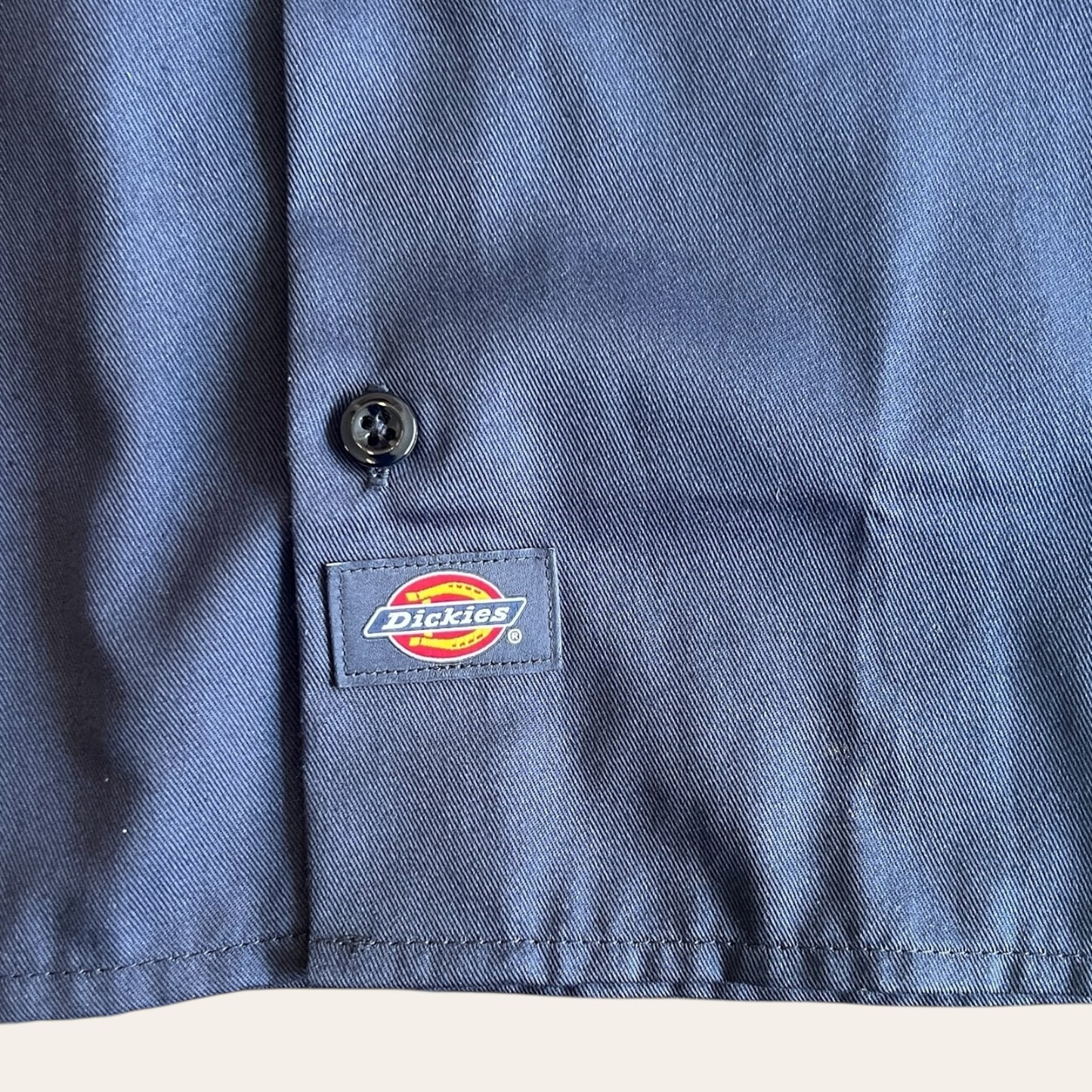 Dickies Button Up Navy Size S
