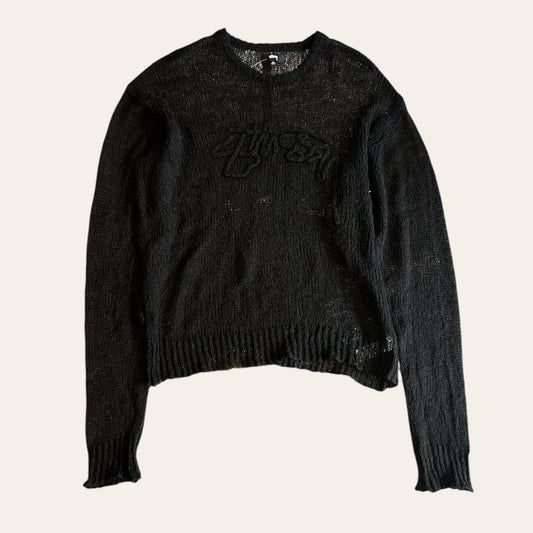 Stussy Loose Knit Chainstitch Sweater Size XL