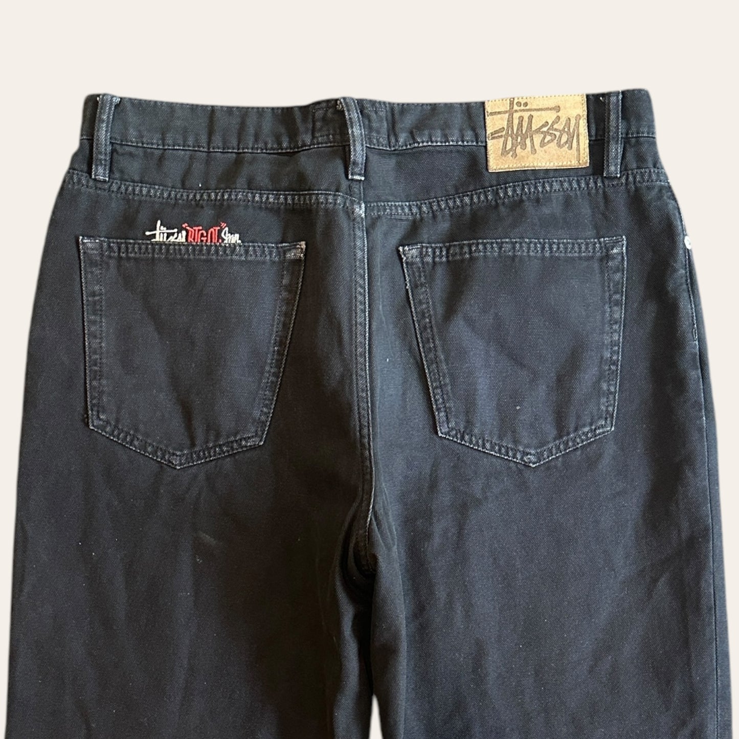 Stussy Big Ol Jeans Black Size 32
