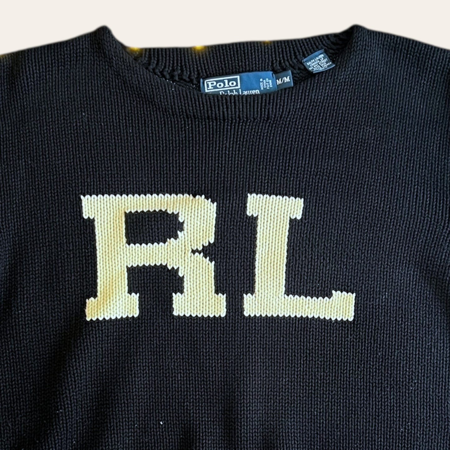 Vintage Polo RL Knit Sweater Size M